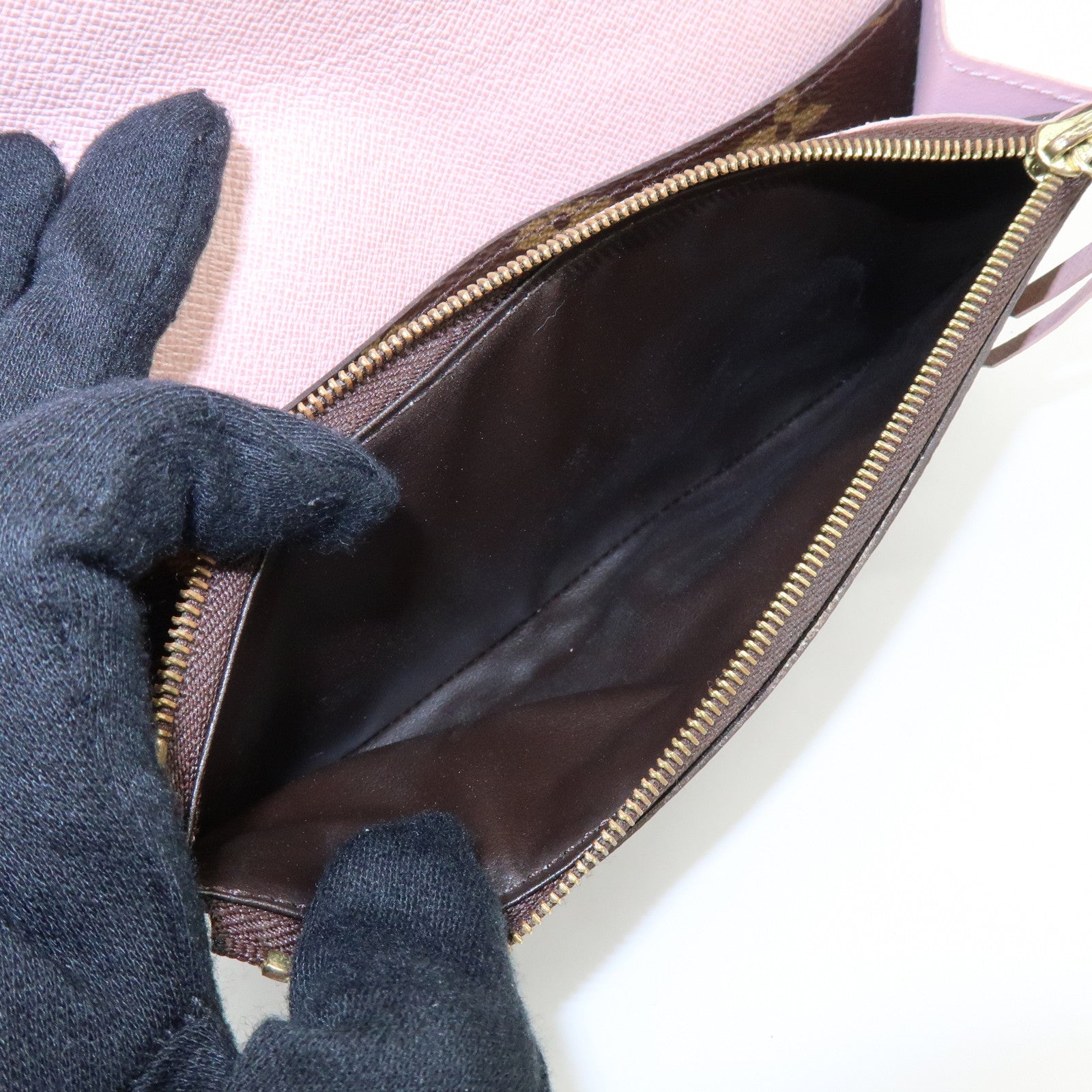Louis Vuitton Monogram Portefeuille Emilie Long Wallet Brown M61289