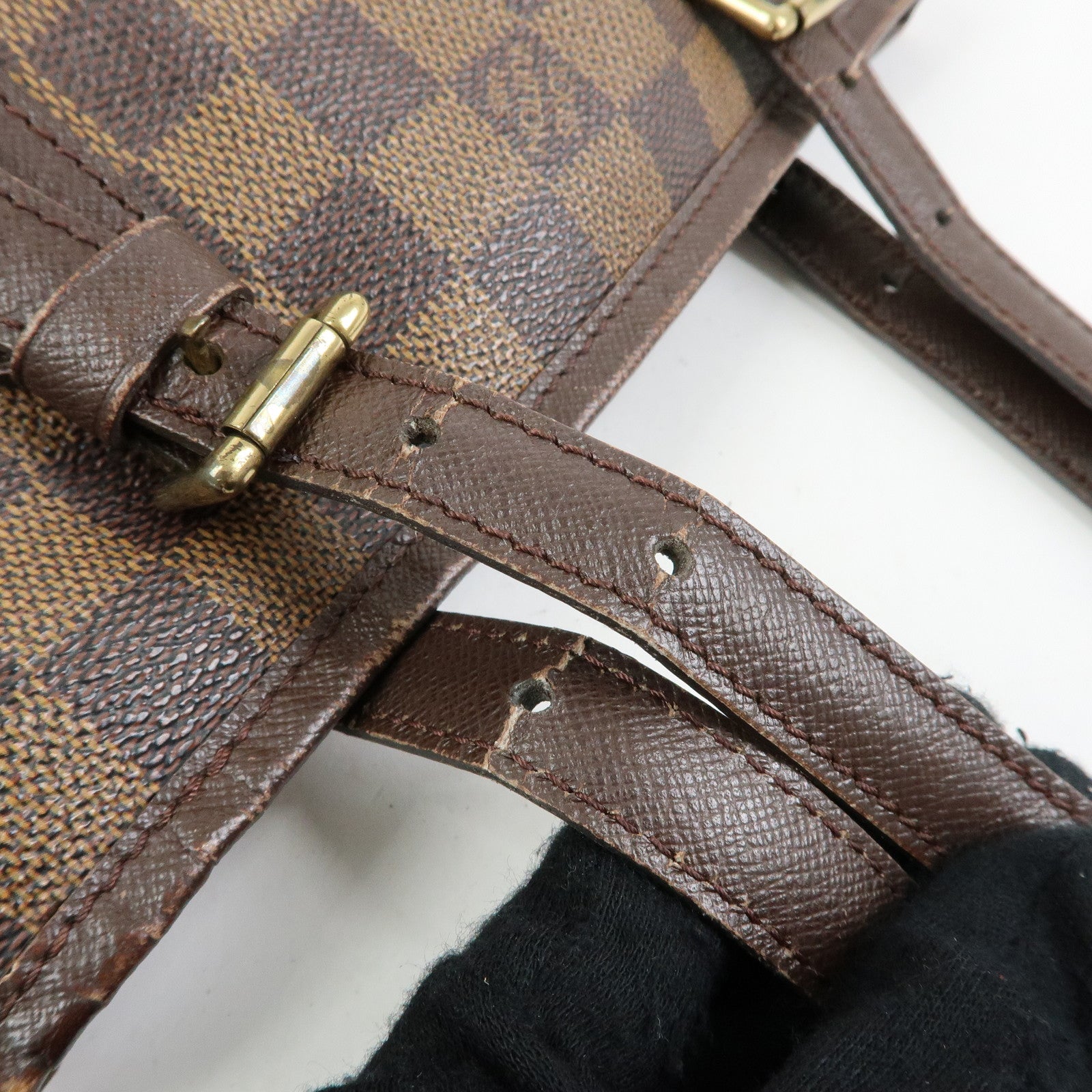 Louis Vuitton Damier Ebene Marais Tote Bag Hand Bag Brown N42240