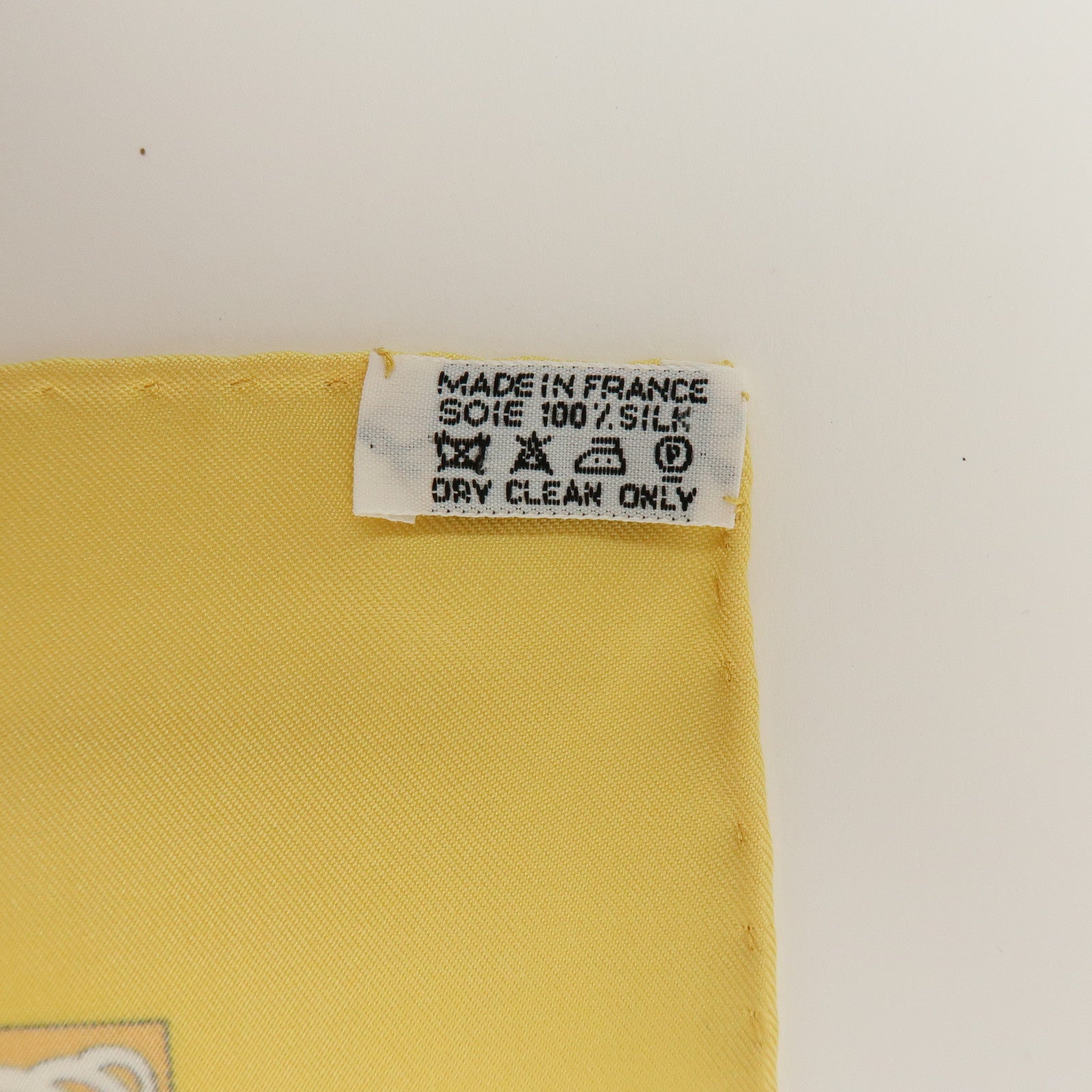 HERMES Carre 90 Silk 100% Scarf LES LEJENDES DE L'ARBRE Yellow Brown