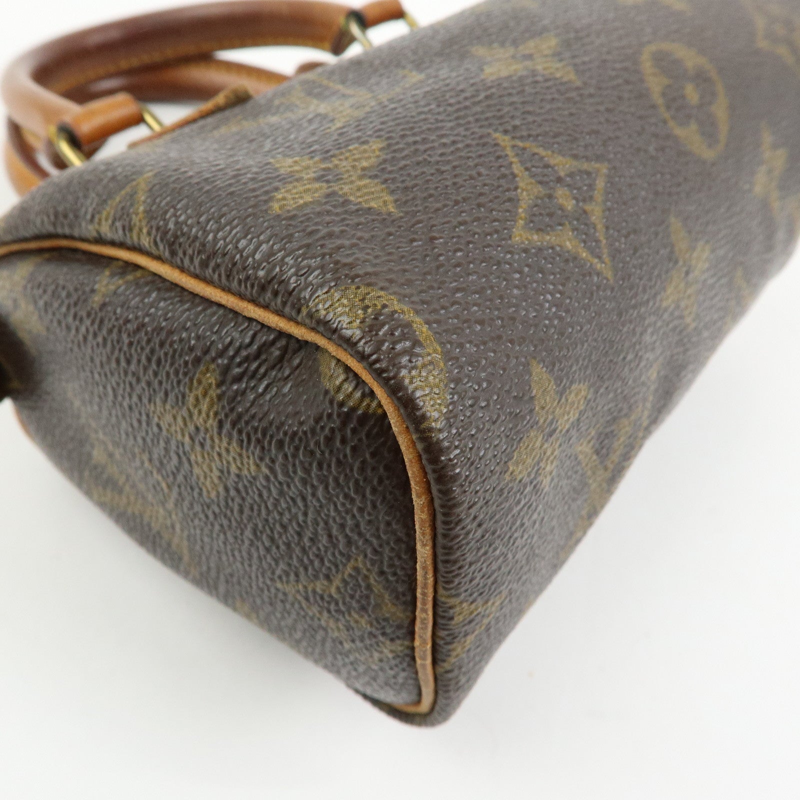 Louis Vuitton Monogram Canvas Mini Speedy Hand Bag & Strap M41534