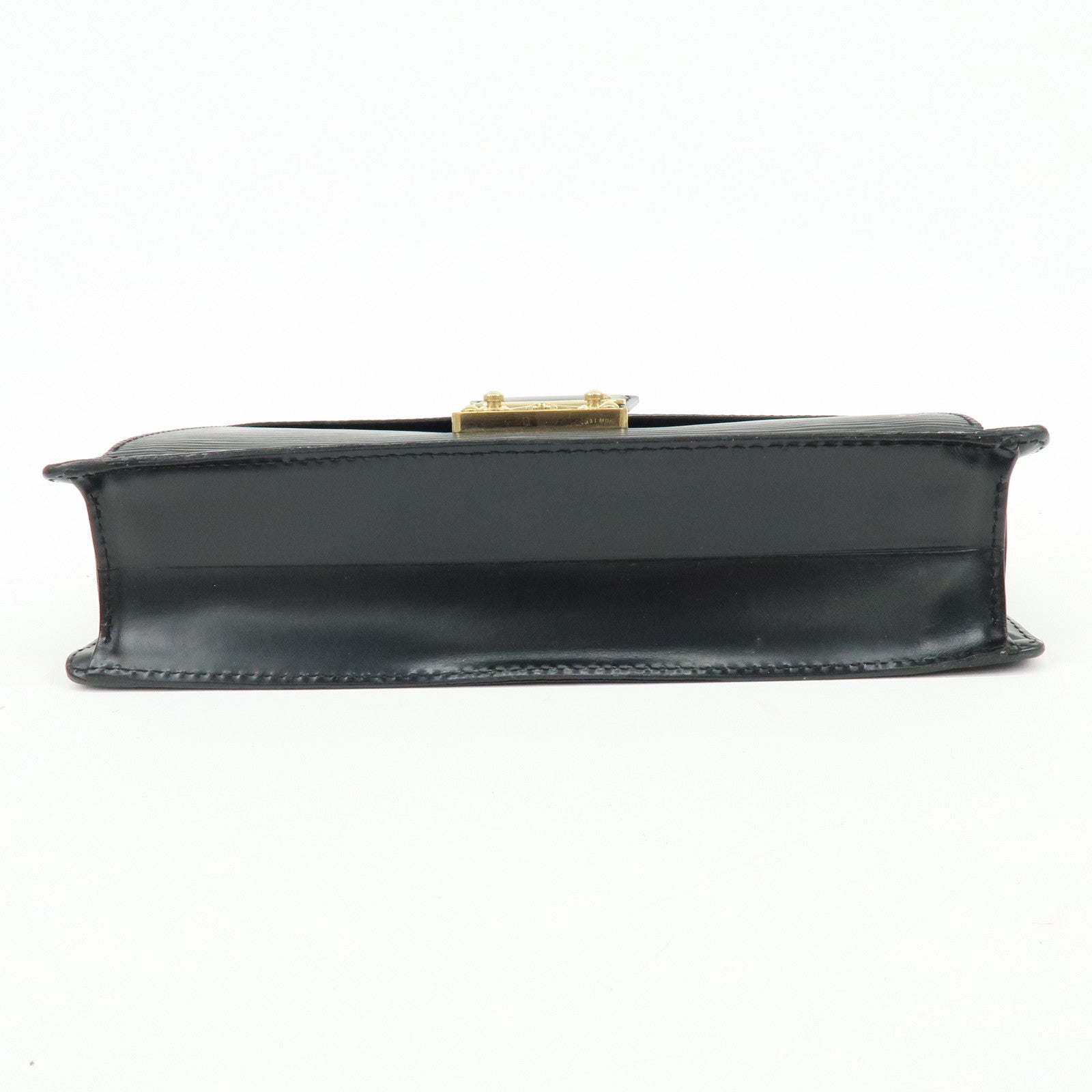Louis Vuitton Epi Sellier Dragonne Leather Clutch Bag Noir Black M52612