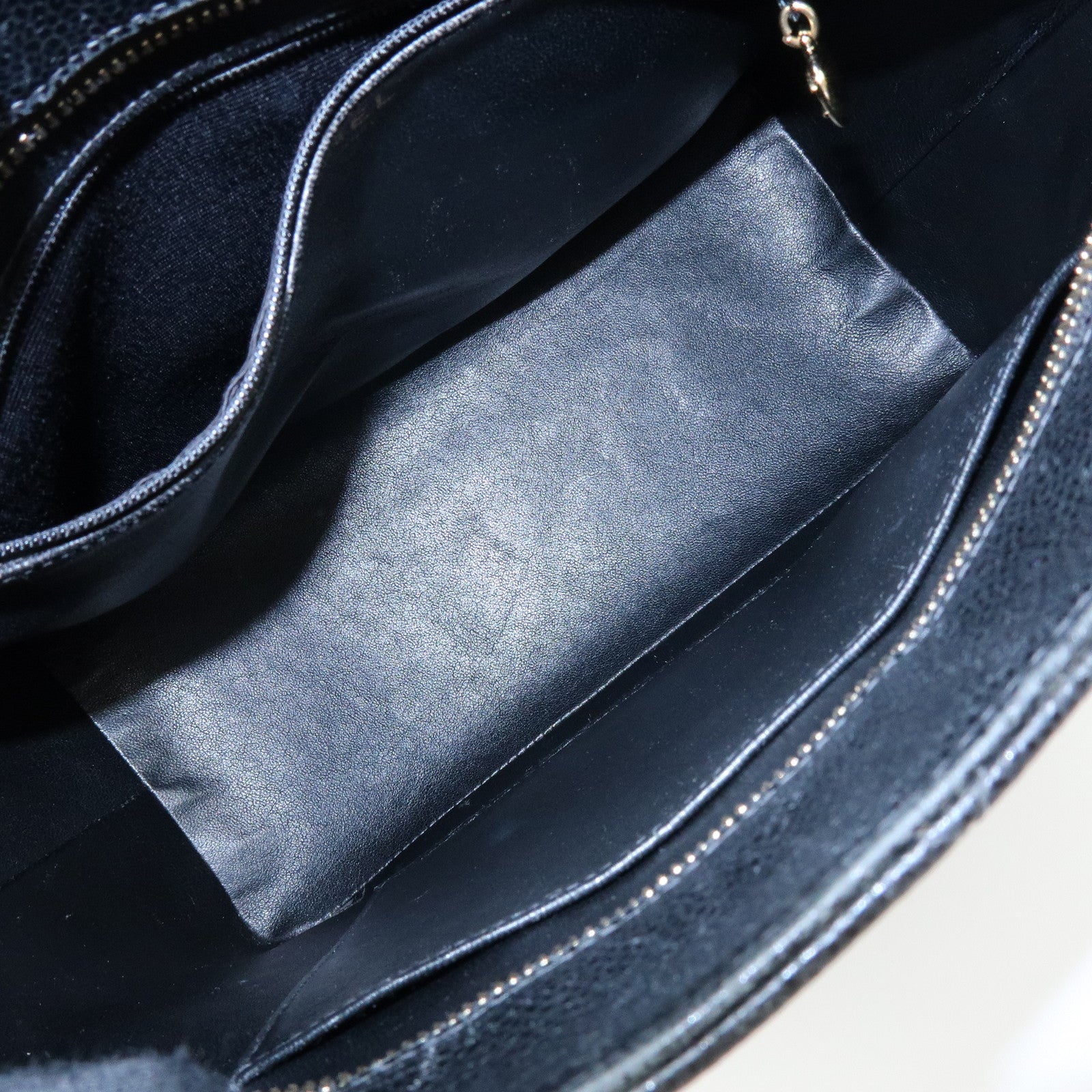 CHANEL Matelasse COCO Mark Medallion Tote Bag Hand Bag Black A01804