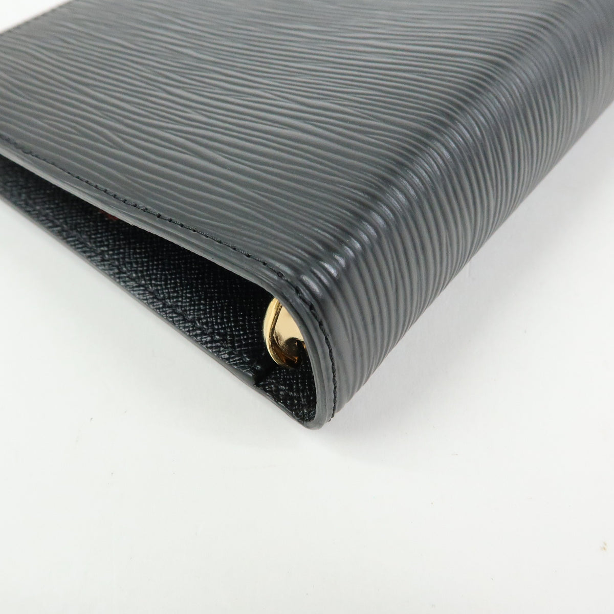 Louis Vuitton Epi Leather Agenda MM Planner Cover Noir R20042