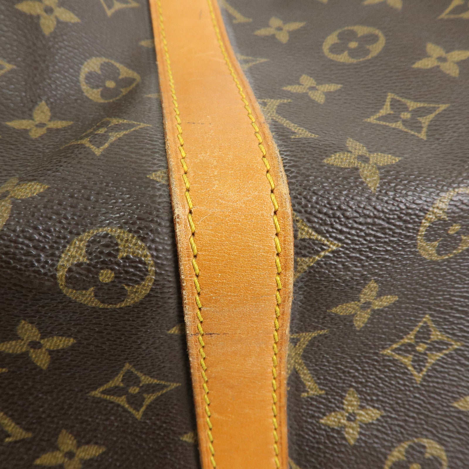 Louis Vuitton Keep All Bandouliere 55 Boston Bag Hand Bag Brown M41414