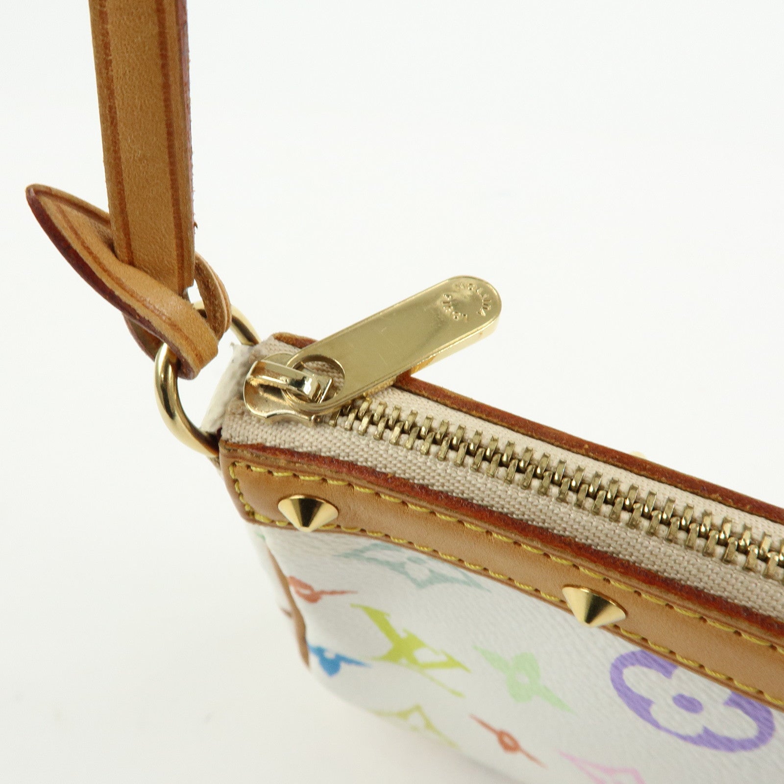 Louis Vuitton Monogram Multicolor Pochette Accessoires Blanc M92649