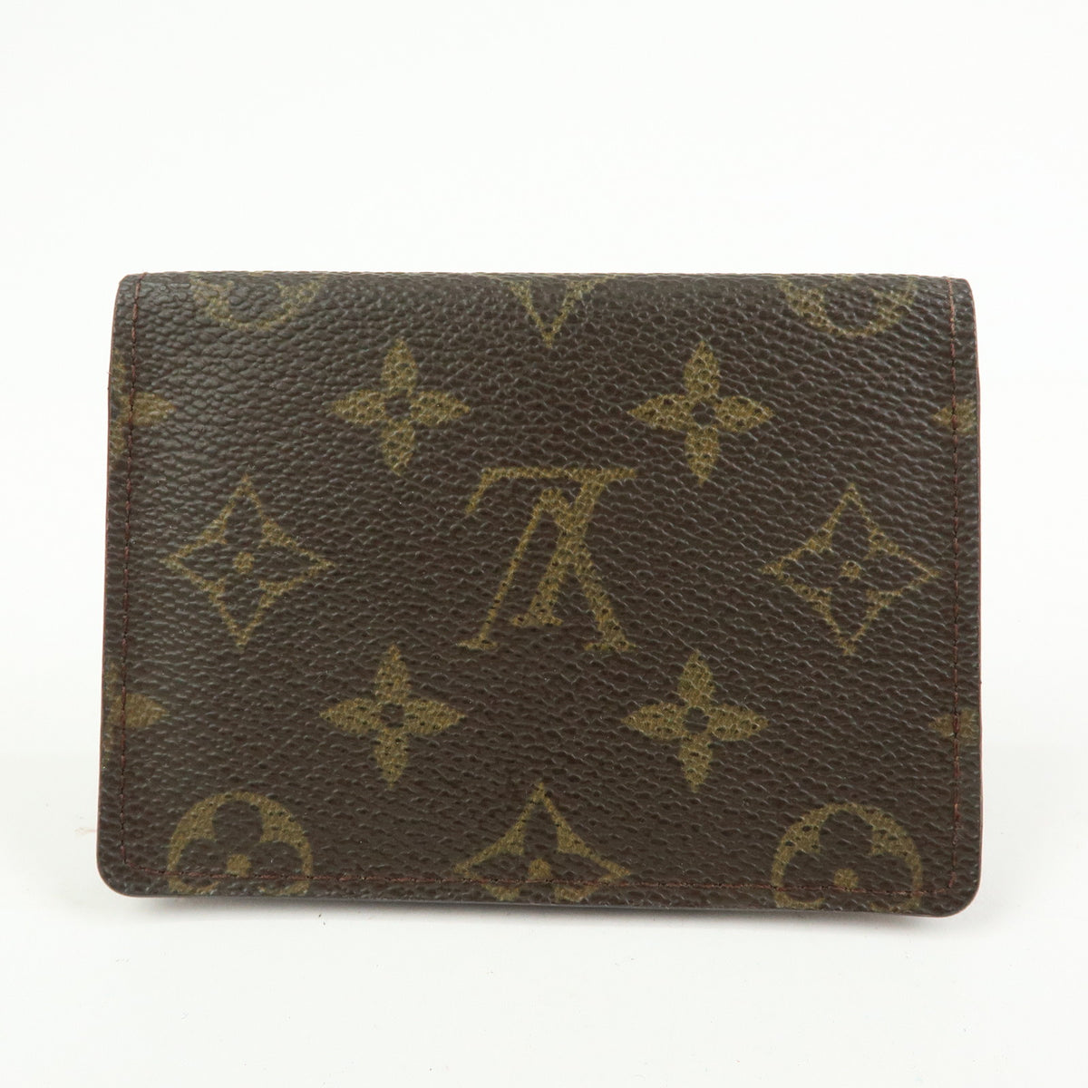 Louis Vuitton Monogram Porte 2 Cartes Vertical Card Case Brown M60533