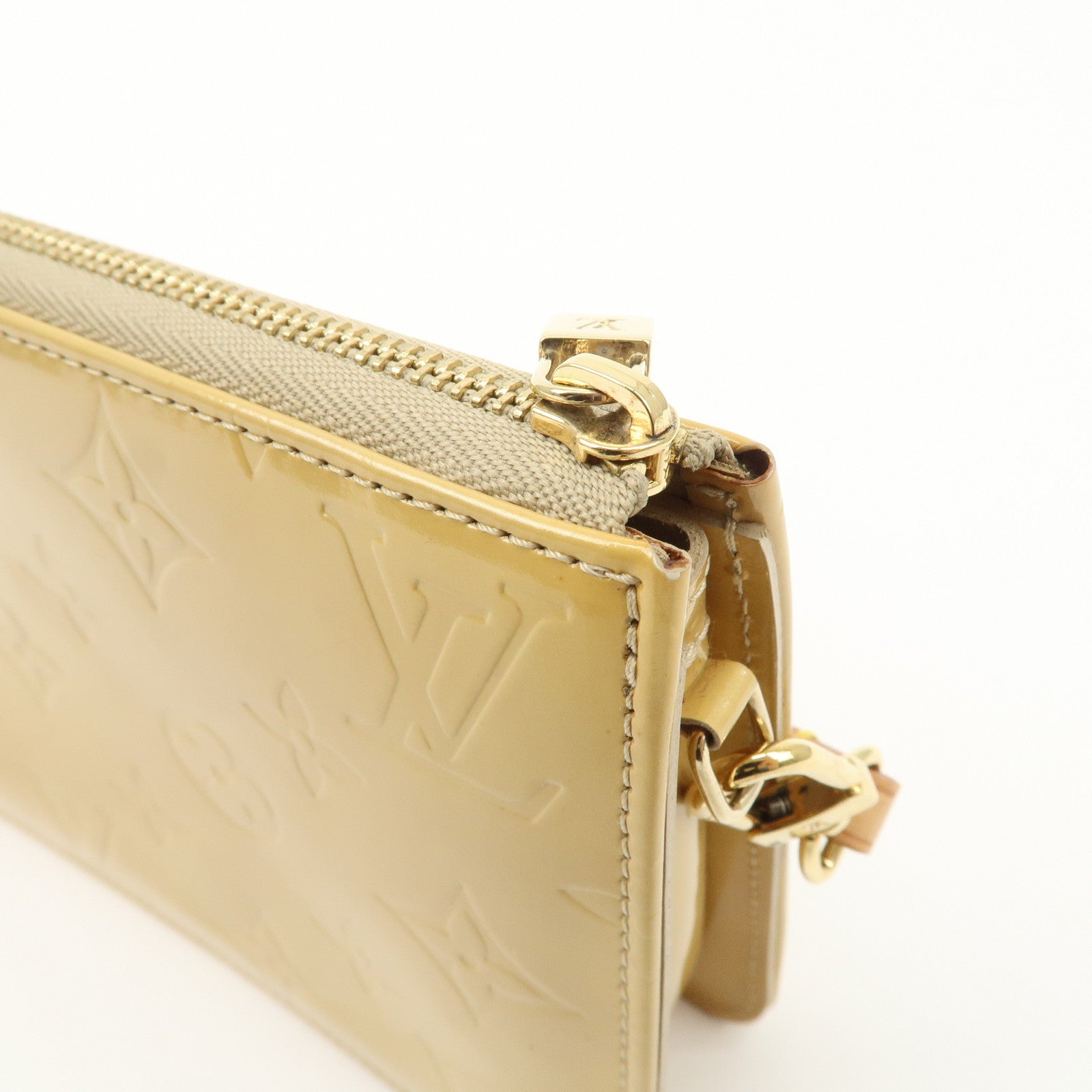 Louis Vuitton Monogram Vernis Lexington Accessoires Pouch Beige M91010 Used