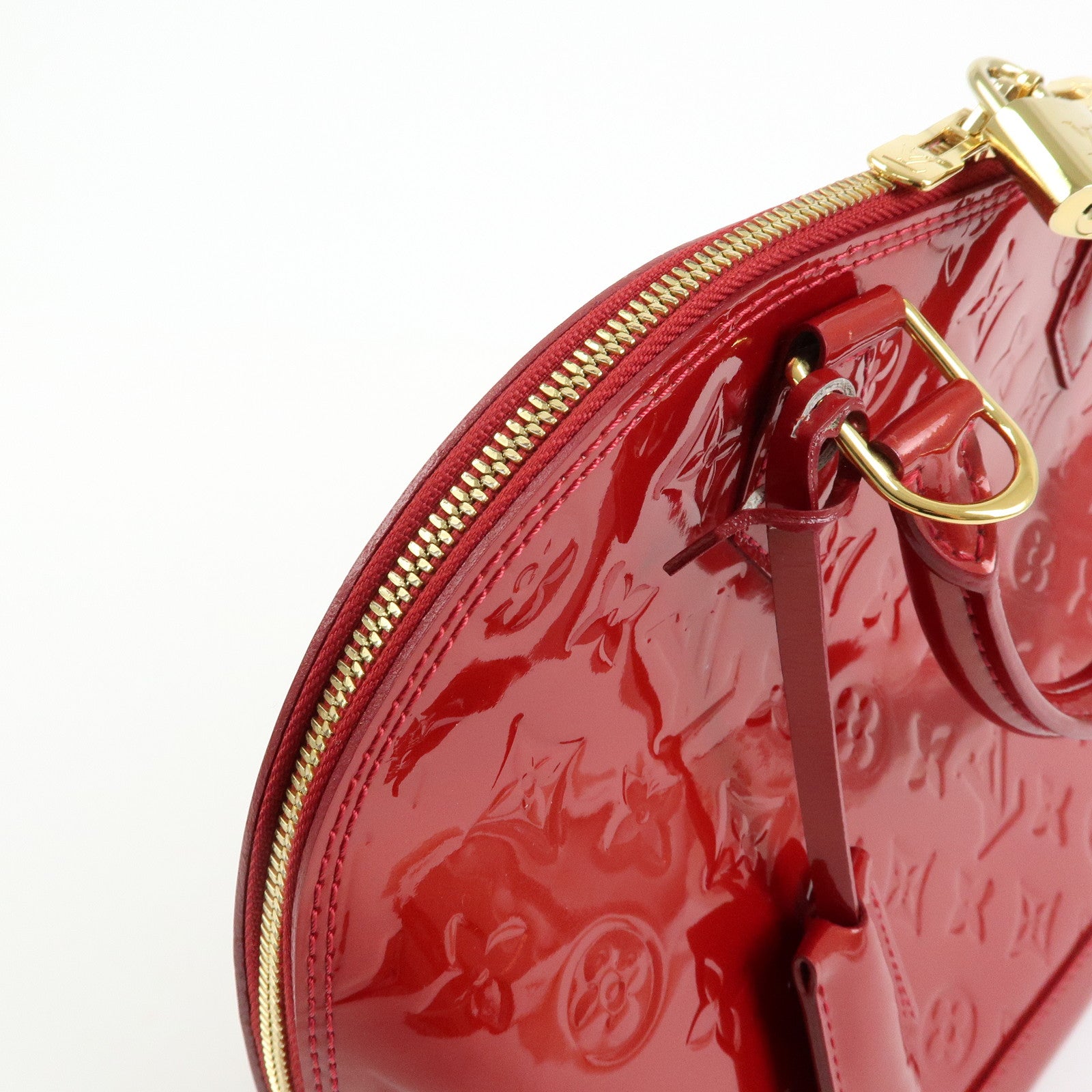 Louis Vuitton Monogram Vernis Alma PM Hand Bag Pomme d'Amour M90096