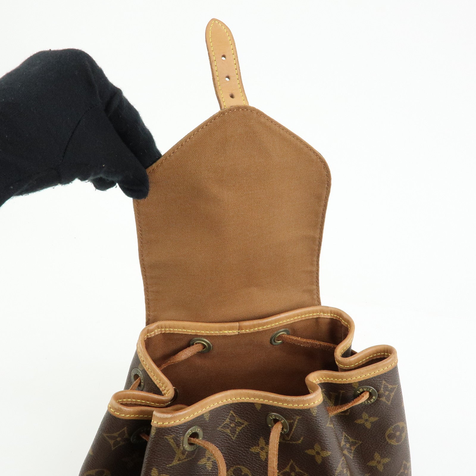 Louis Vuitton Monogram Canvas Montsouris MM Backpack Brown M51136
