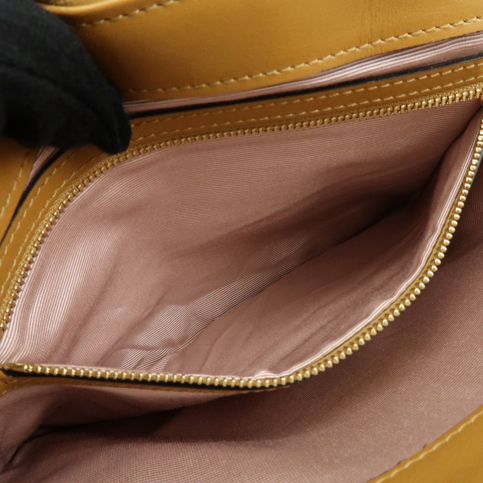 GUCCI Arli Double G Suede Leather Shoulder Crossbody Bag Beige Brown