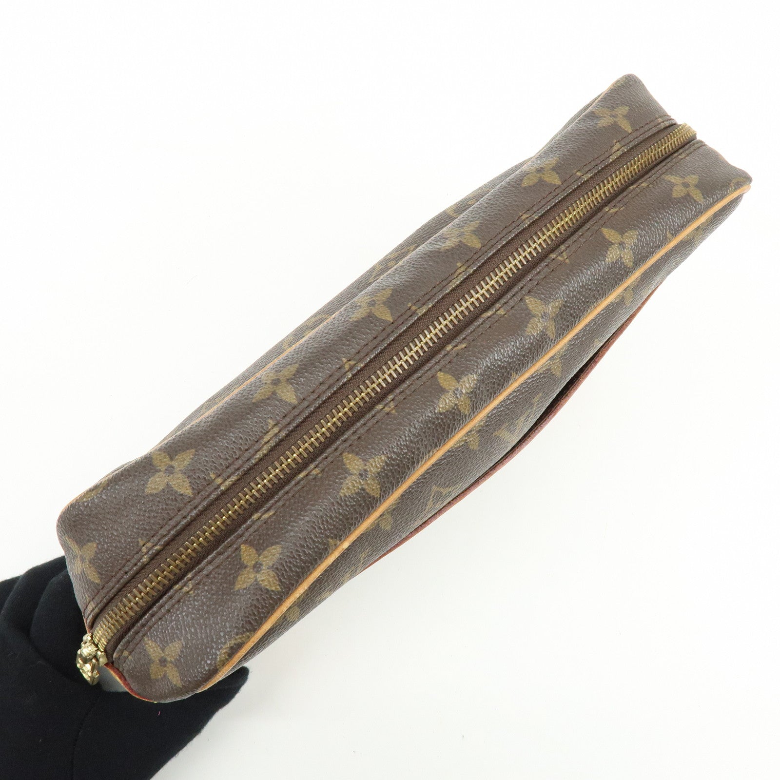 Louis Vuitton Monogram Compiegne 28 Pouch Clutch Bag Brown M51845