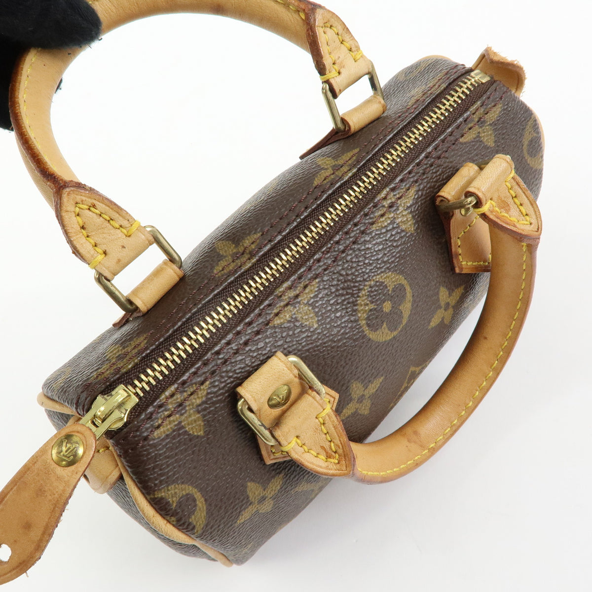 Louis Vuitton Monogram Canvas Mini Speedy Hand Bag Brown M41534