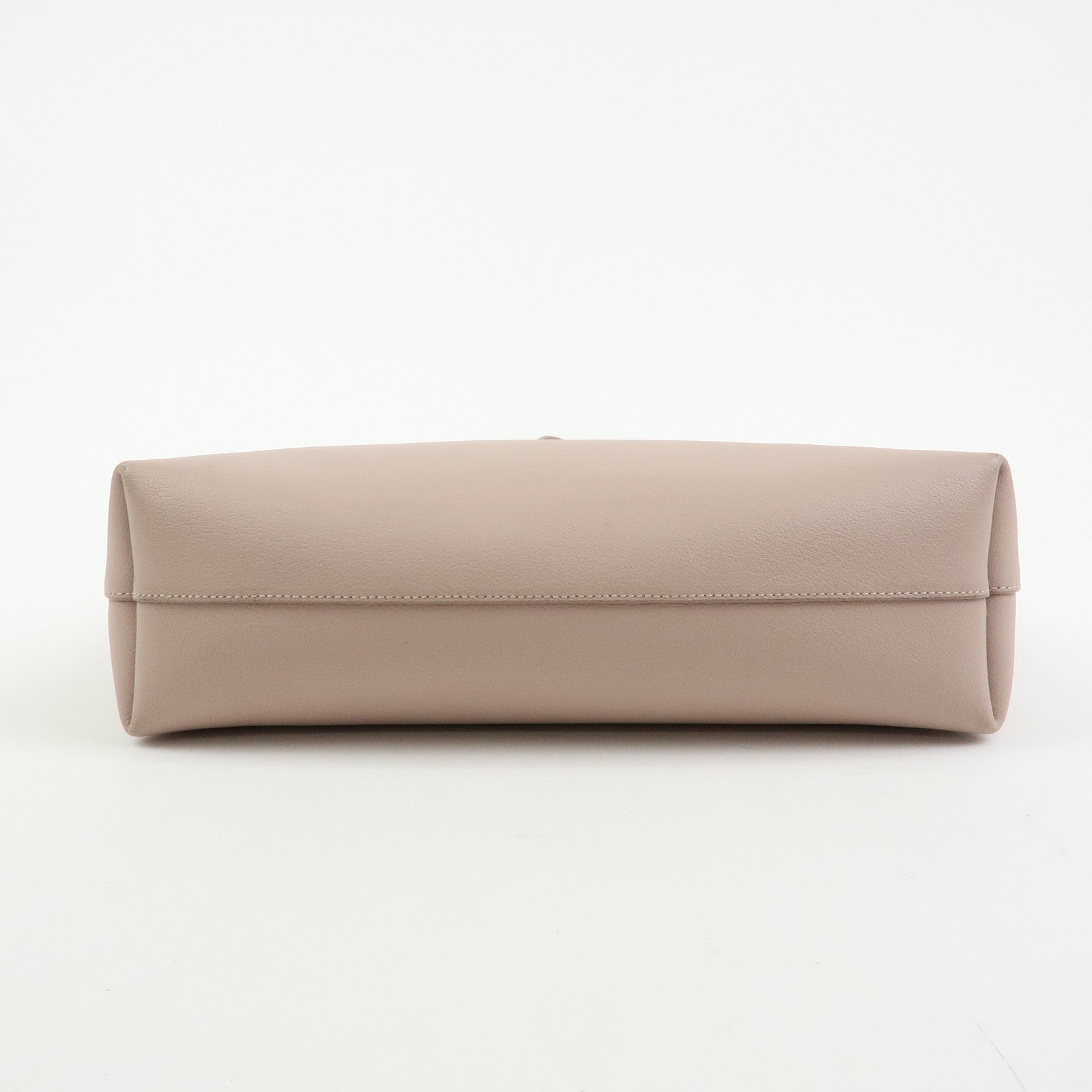 SAINT LAURENT PARIS Casandra Leather Tote Bag Shoulder Bag Pink Beige