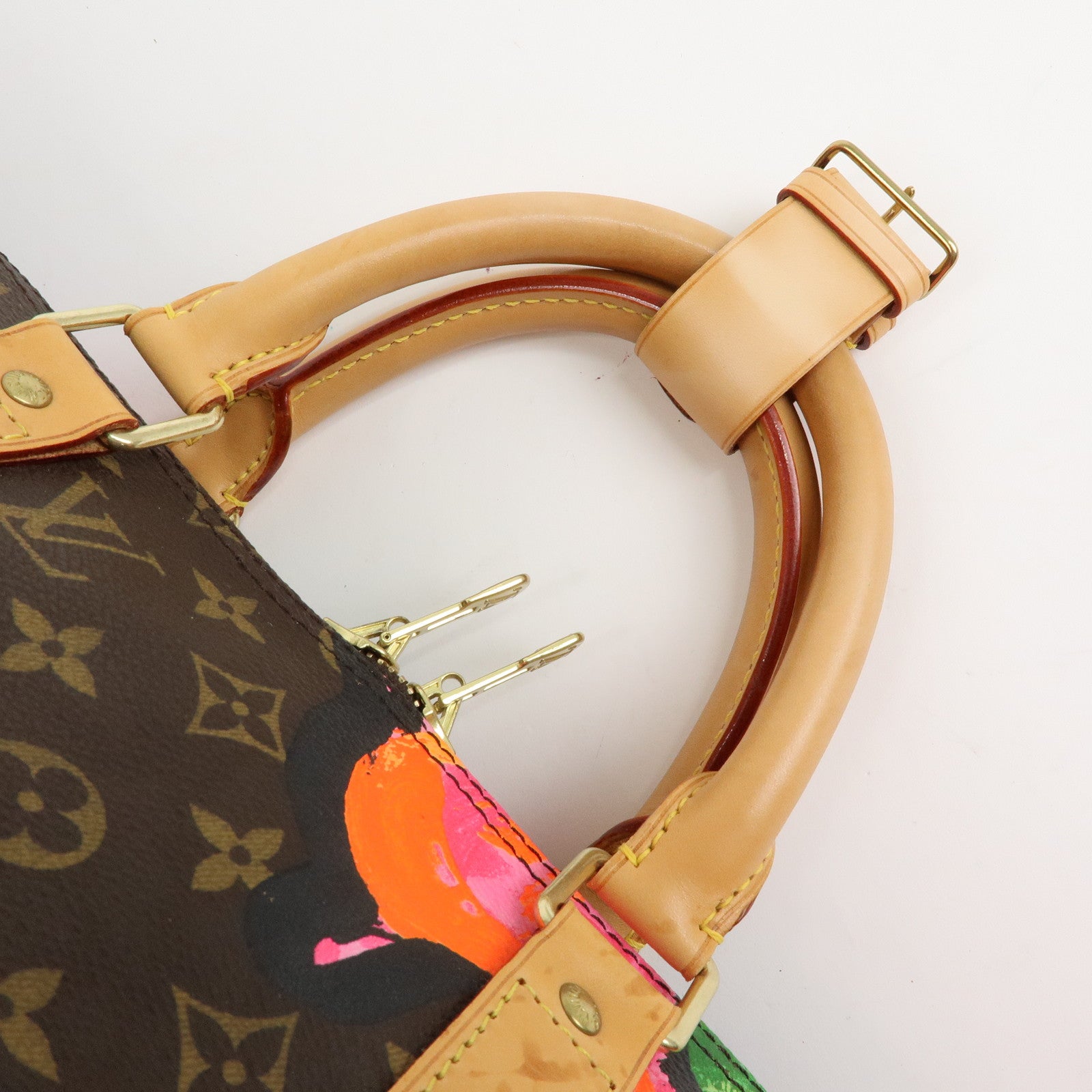 Louis Vuitton Monogram Rose Keep All Bandouliere 50 Boston Bag M48605