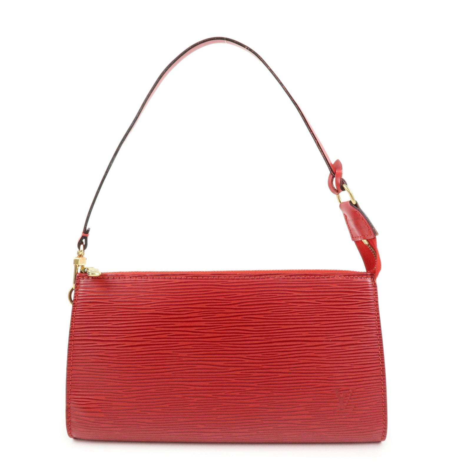 Louis Vuitton Epi Pochette Accessoires Hand Bag Castilian Red M52957
