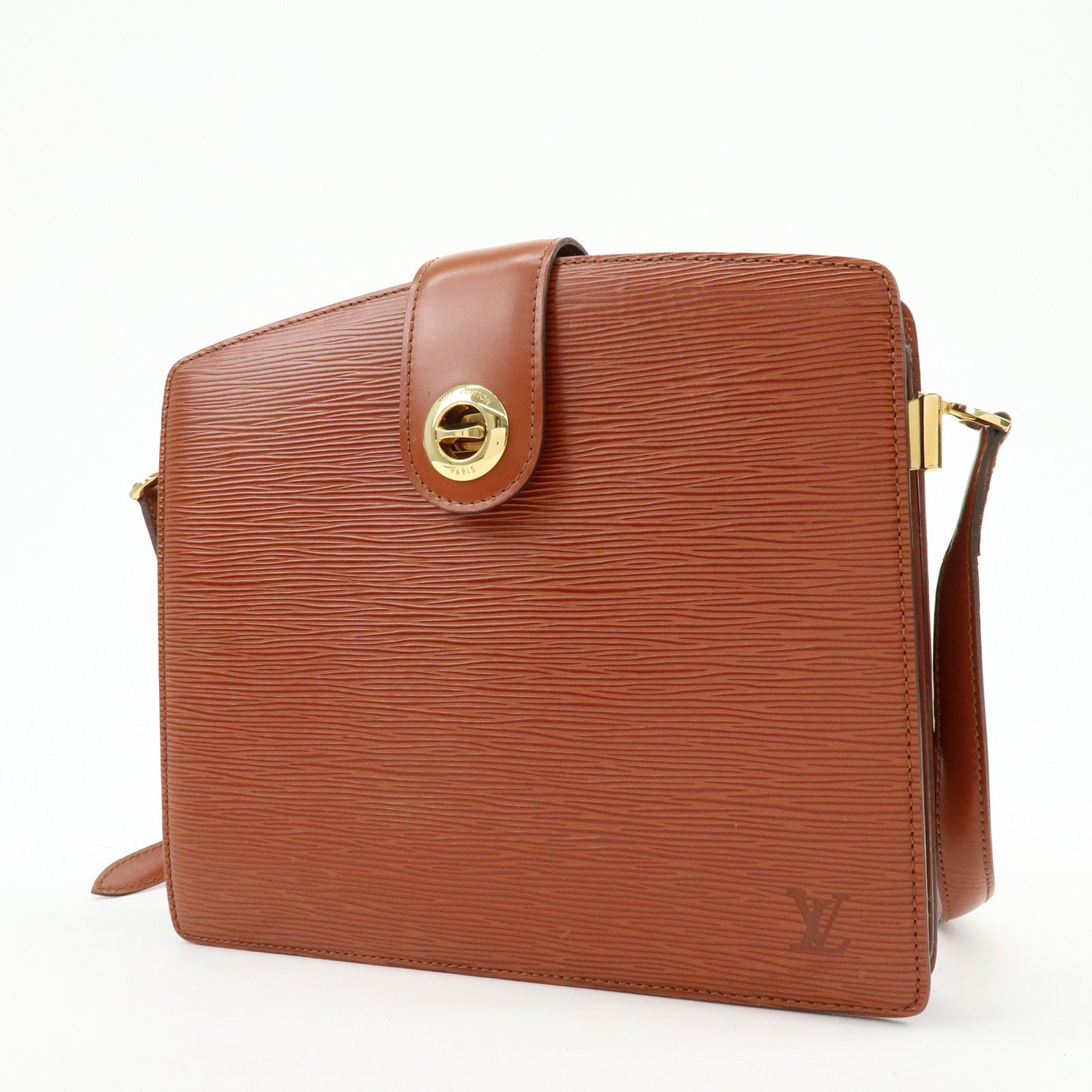 Louis Vuitton Epi Leather Capucines Shoulder Bag Kenya Brown M52343
