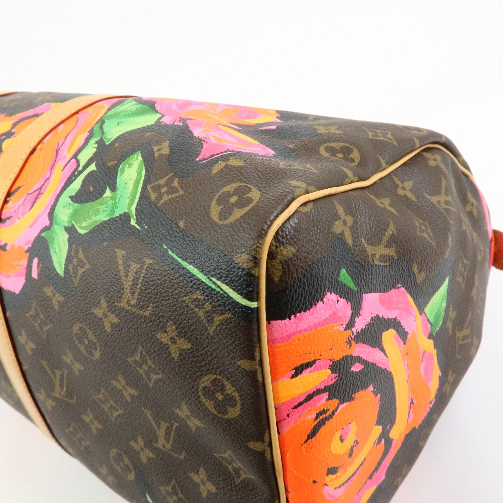 Louis Vuitton Monogram Rose Keep All Bandouliere 50 Boston Bag M48605