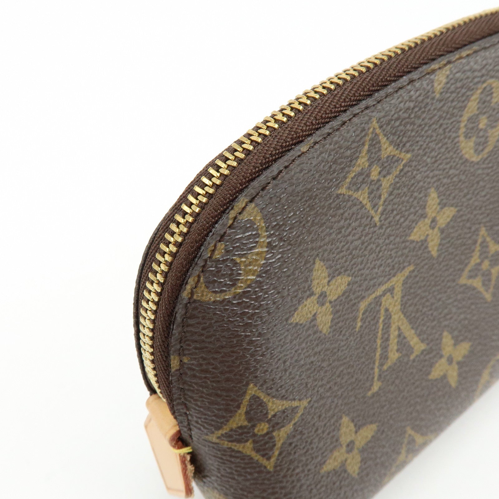 Louis Vuitton Monogram Pochette Cosmetic PM Pouch Brown M47515