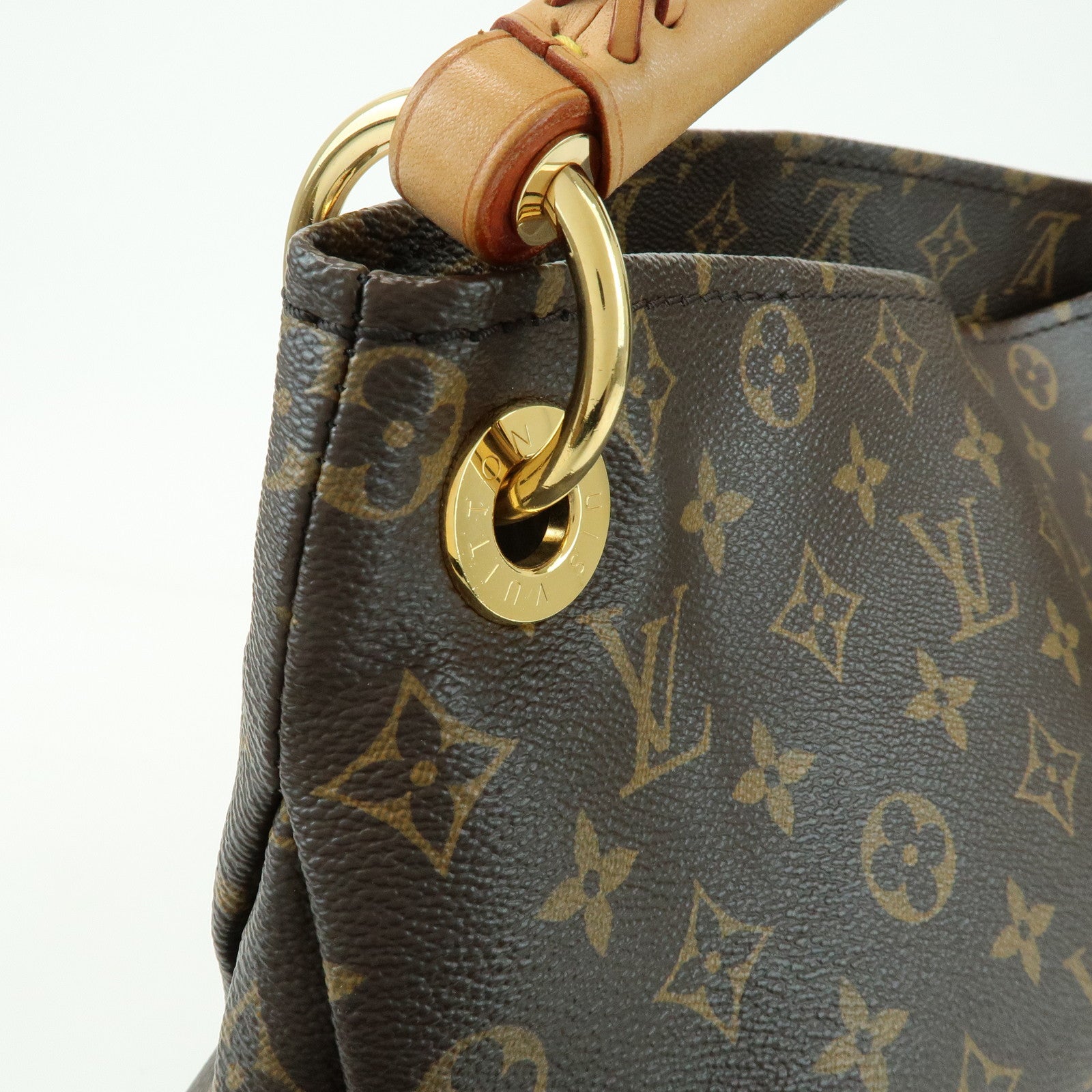 Louis Vuitton Monogram Artsy MM Shoulder Bag Brown M40249