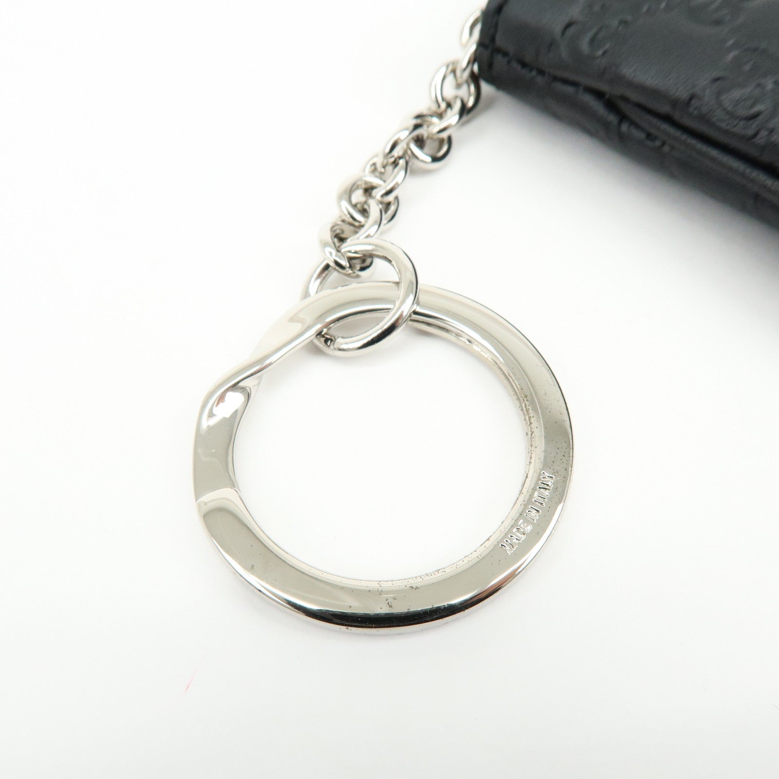 GUCCI Microguccissima Calf Leather Coin Case Black 544476