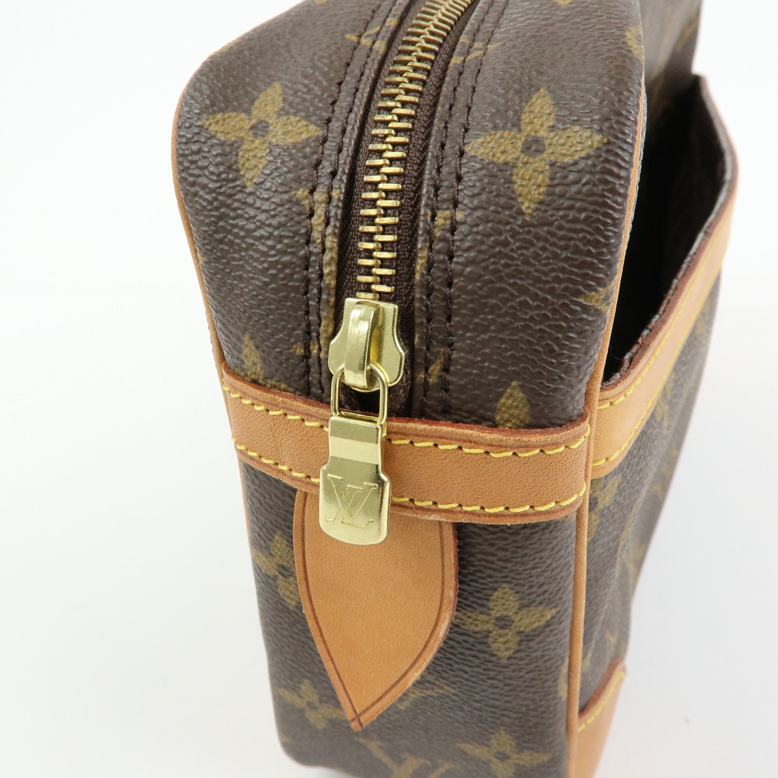 Louis Vuitton Monogram Compiegne 28 Pouch Clutch Bag Brown M51845