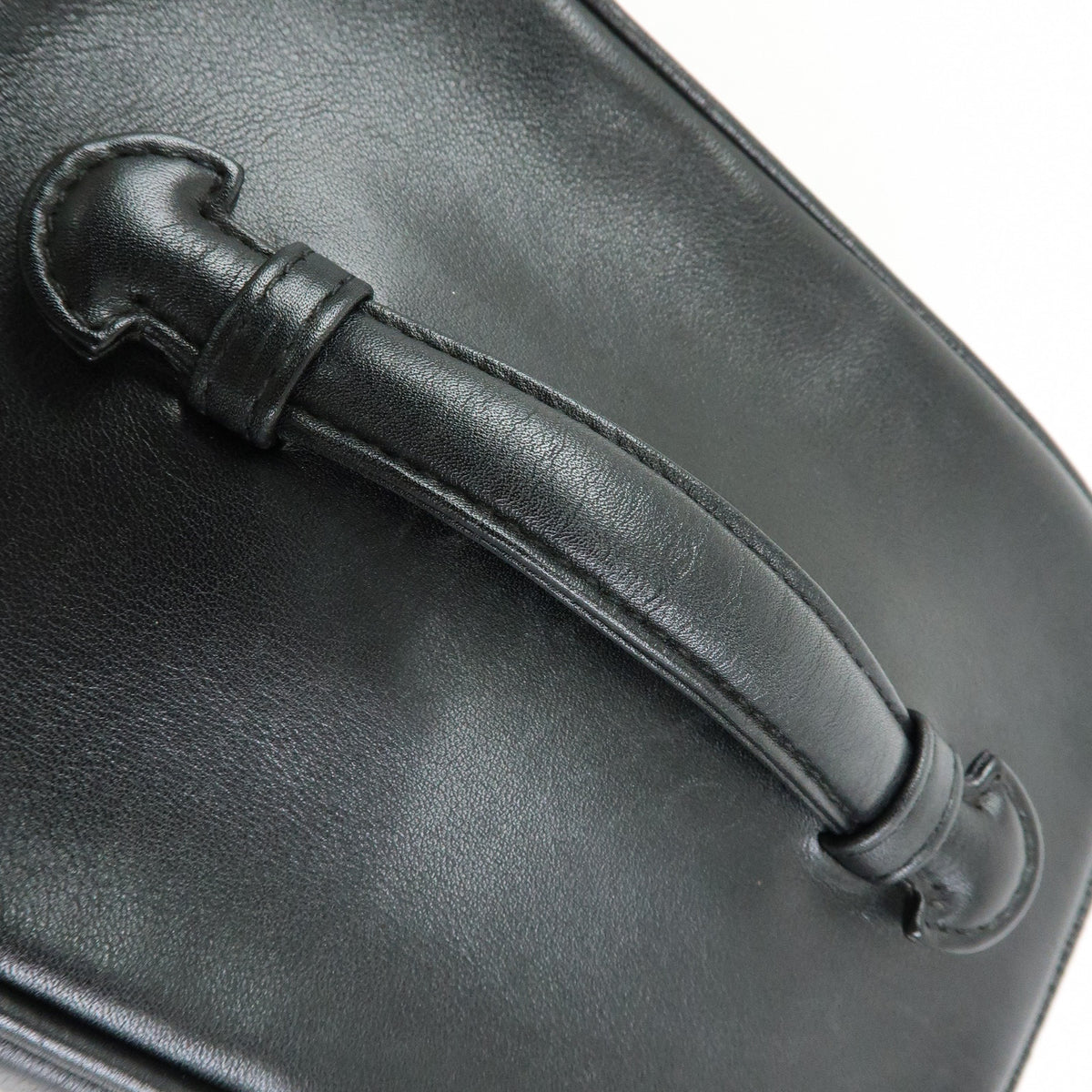 CHANEL Bicolore COCO Mark Calf Leather Vanity Bag Black A01618