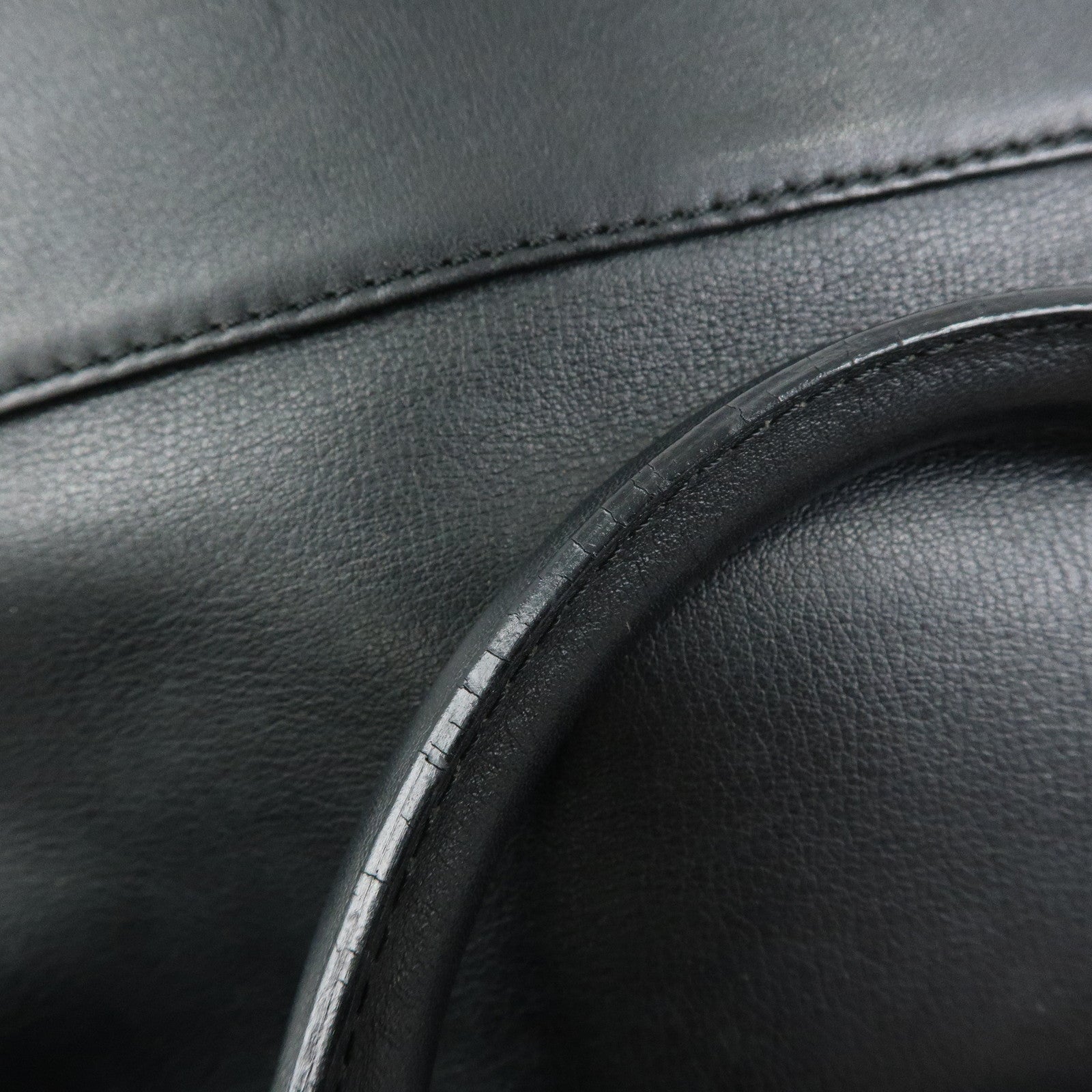 LOEWE Anagram Calf Leather Hand Bag Black