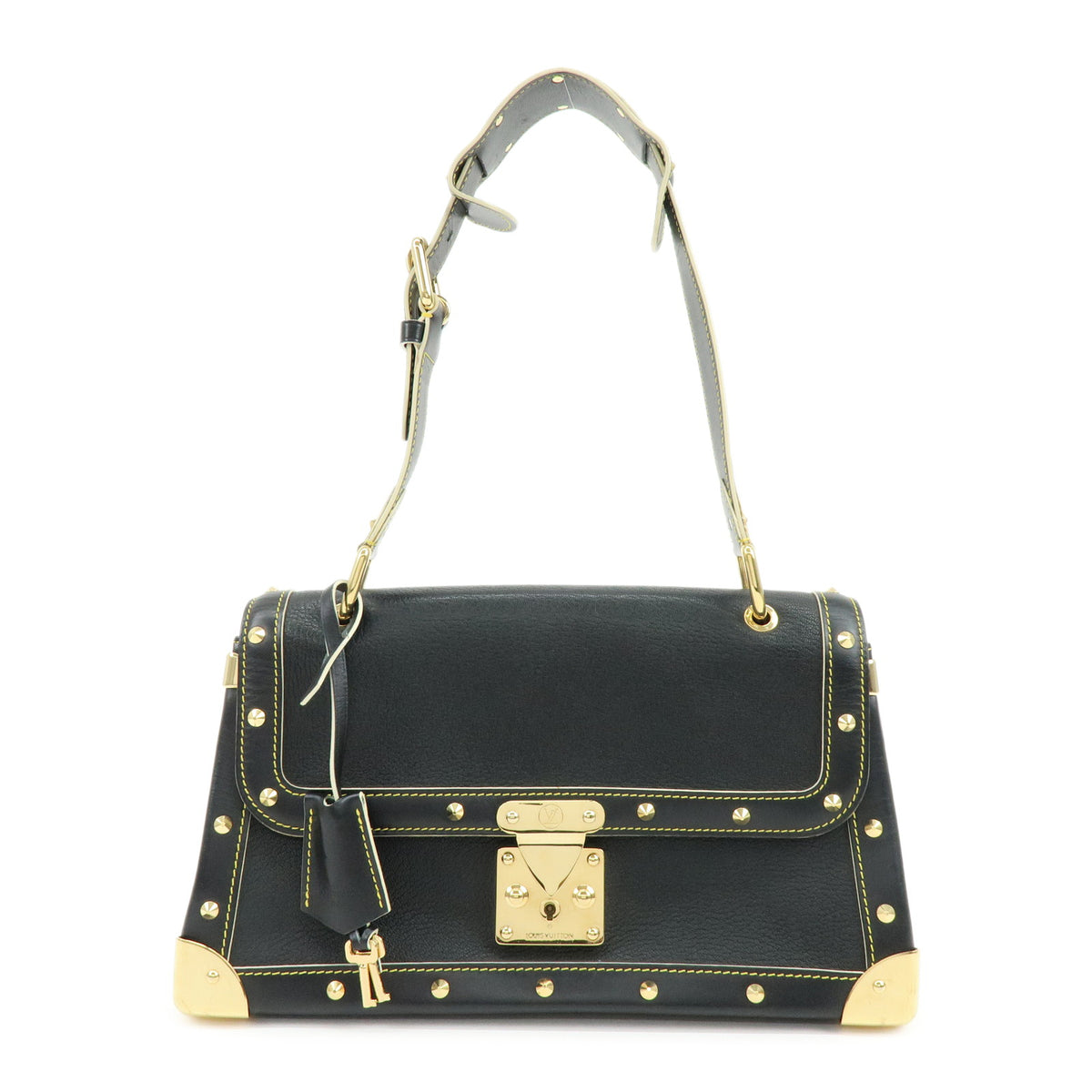 Louis Vuitton Talentueux Suhali Leather Shoulder Bag Studs Noir M91820