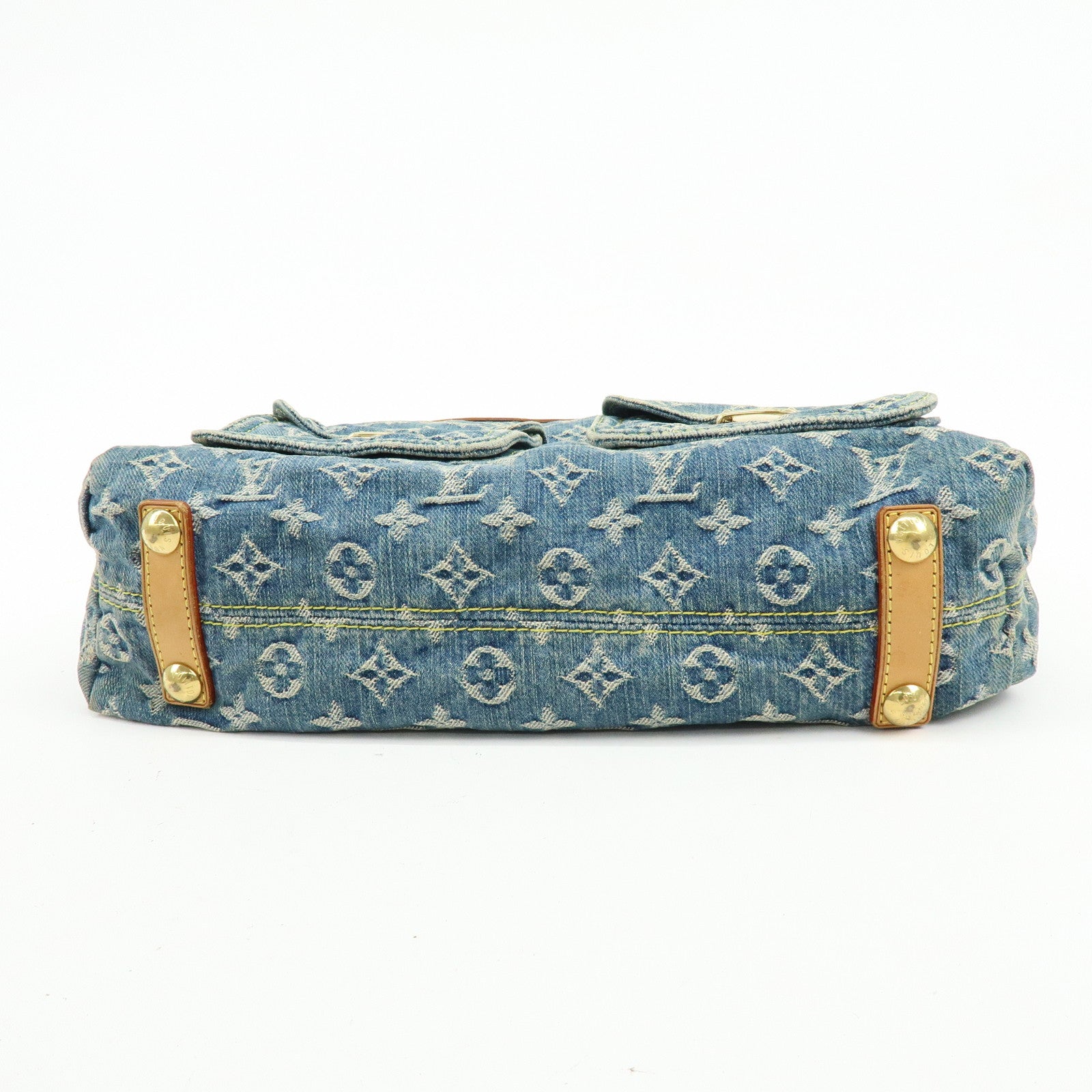Louis Vuitton Monogram Denim Baggy GM Shoulder Bag Blue M95048