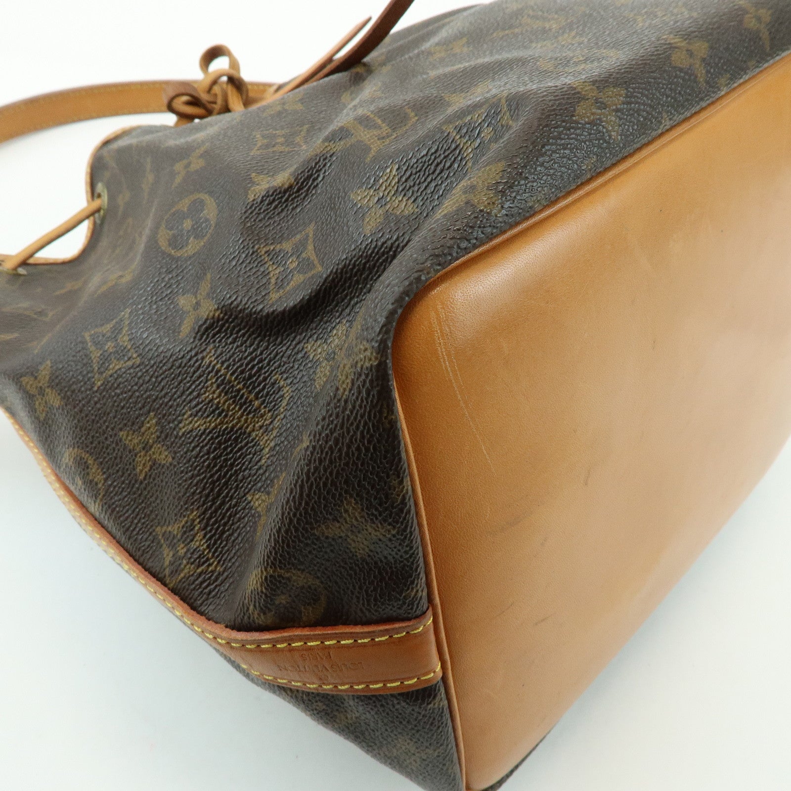 Louis Vuitton Monogram Canvas Petit Noe Shoulder Bag Brown M42226