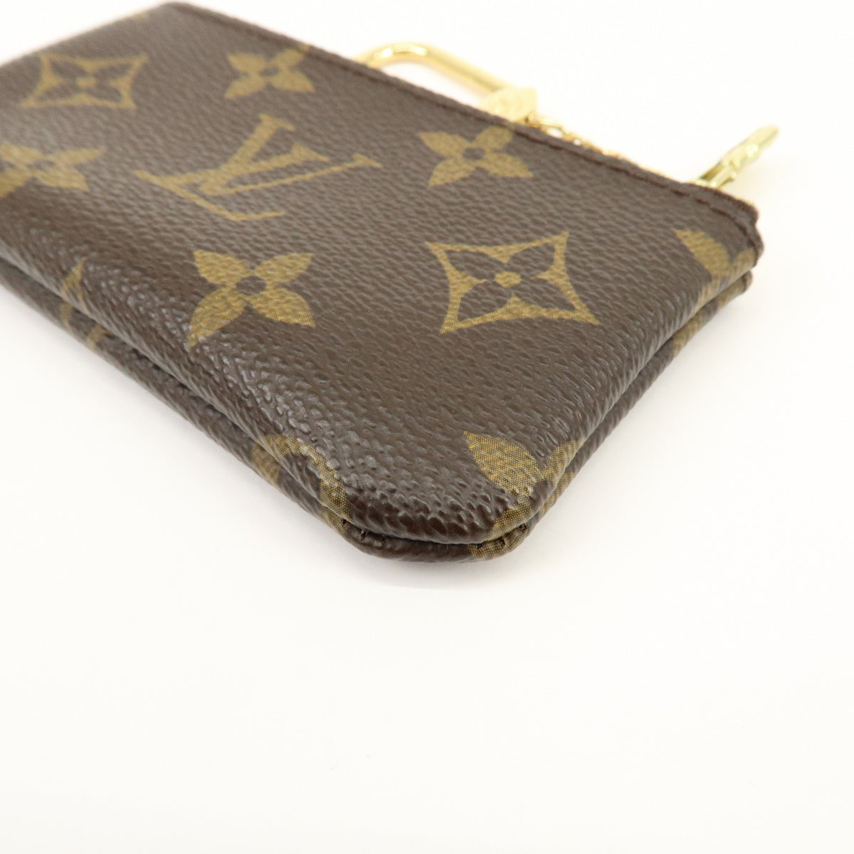 Louis Vuitton Monogram Pochette Cles Coin Case Key Case Brown M62650