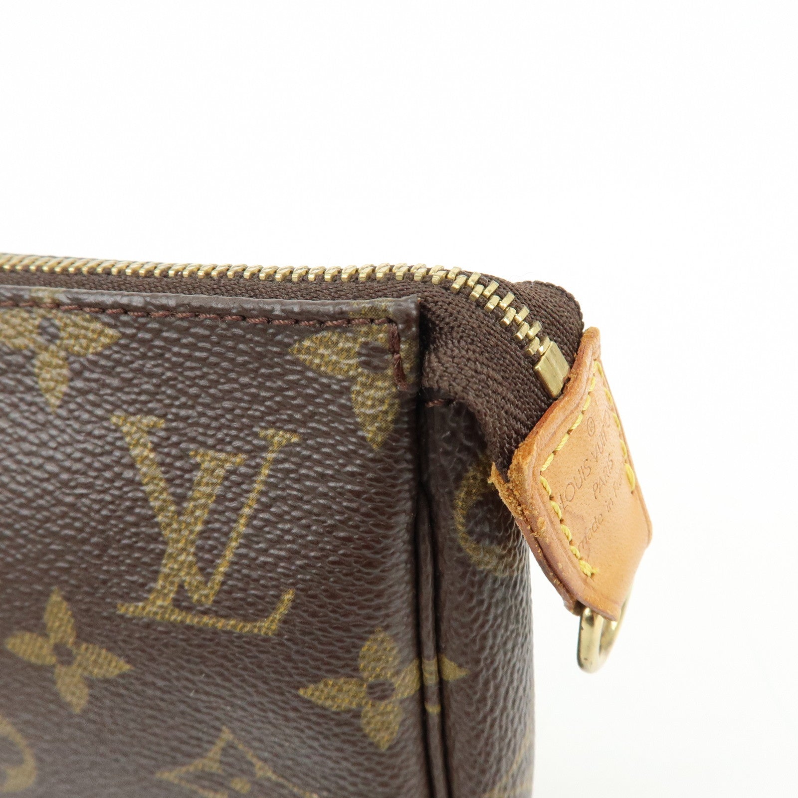 Louis Vuitton Monogram Canvas Set of 2 Pochette Accessoires Pouch Brown