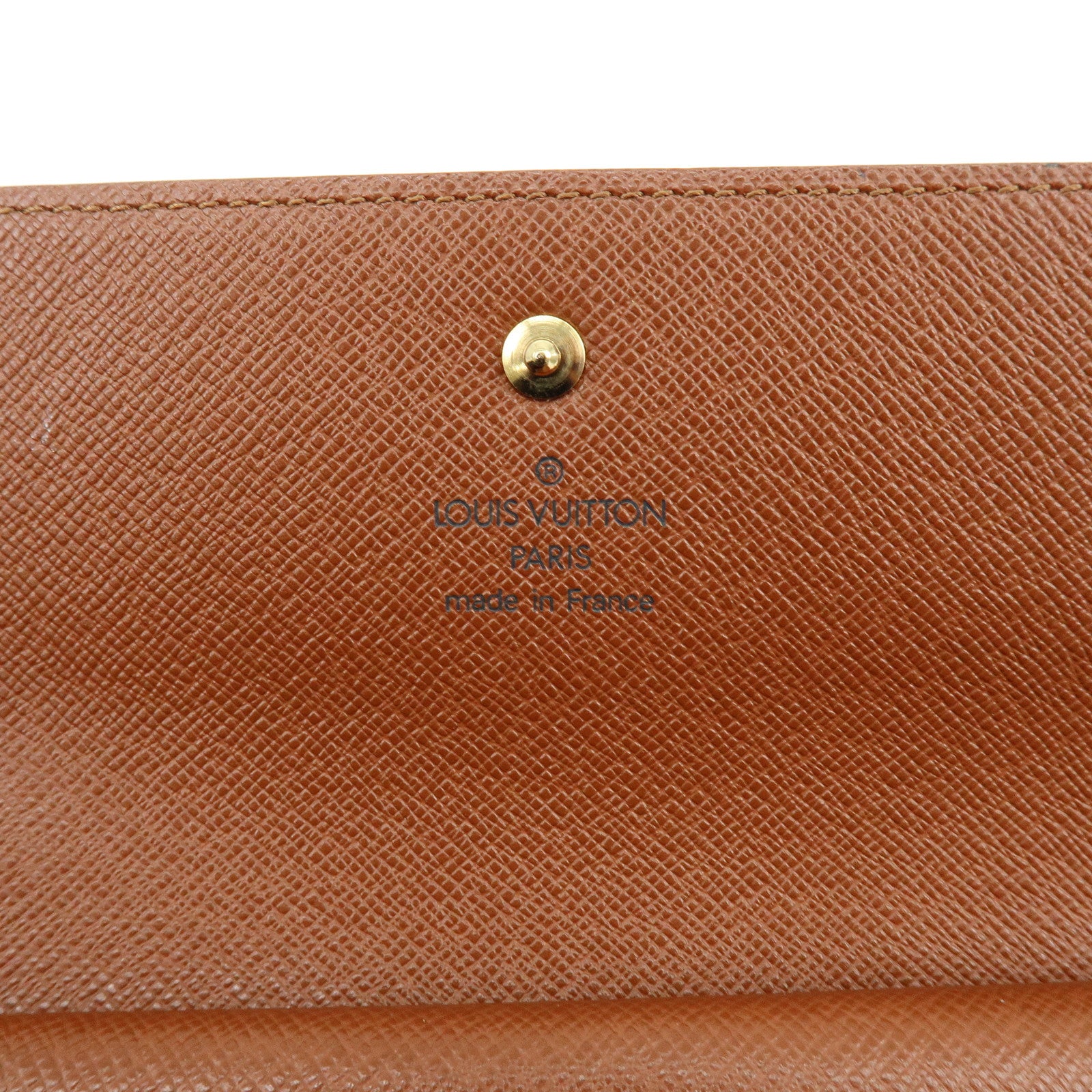 Louis Vuitton Monogram Porte Tresor International Wallet Brown M61215