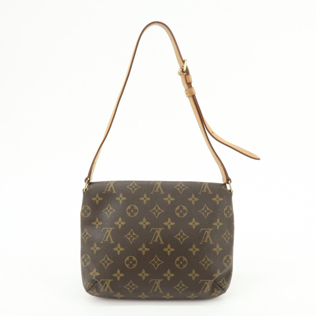 Louis Vuitton Monogram Musette Tango Short Shoulder Bag Brown M51257