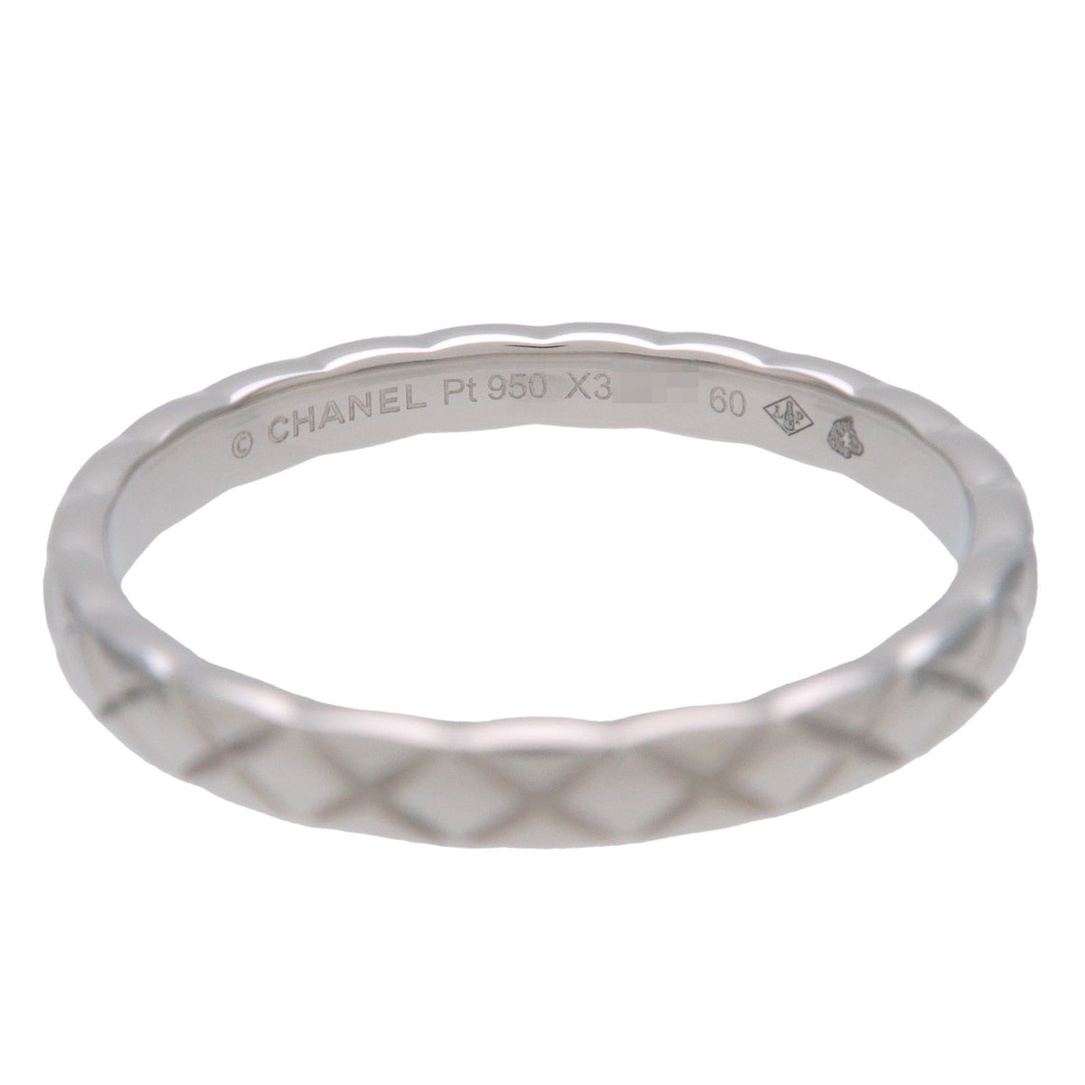 CHANEL COCO Crush Marrige Mini Ring PT950 Platinum #60 US9.25 J11117