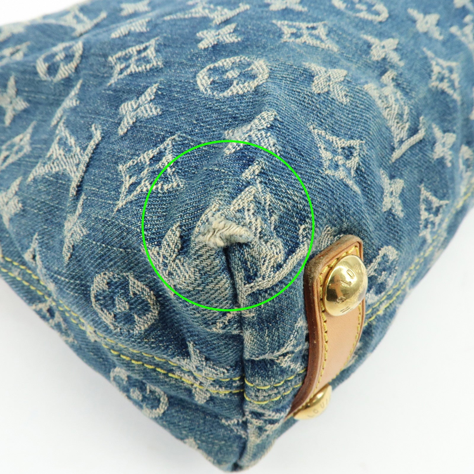 Louis Vuitton Monogram Denim Baggy PM 2Way Bag Shoulder Bag M95049