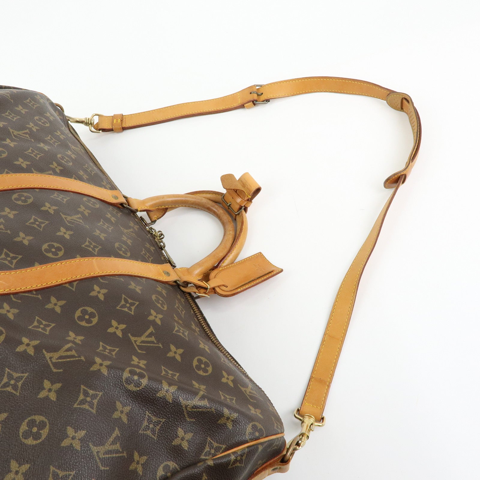 Louis Vuitton Keep All Bandouliere 55 Boston Bag Hand Bag Brown M41414