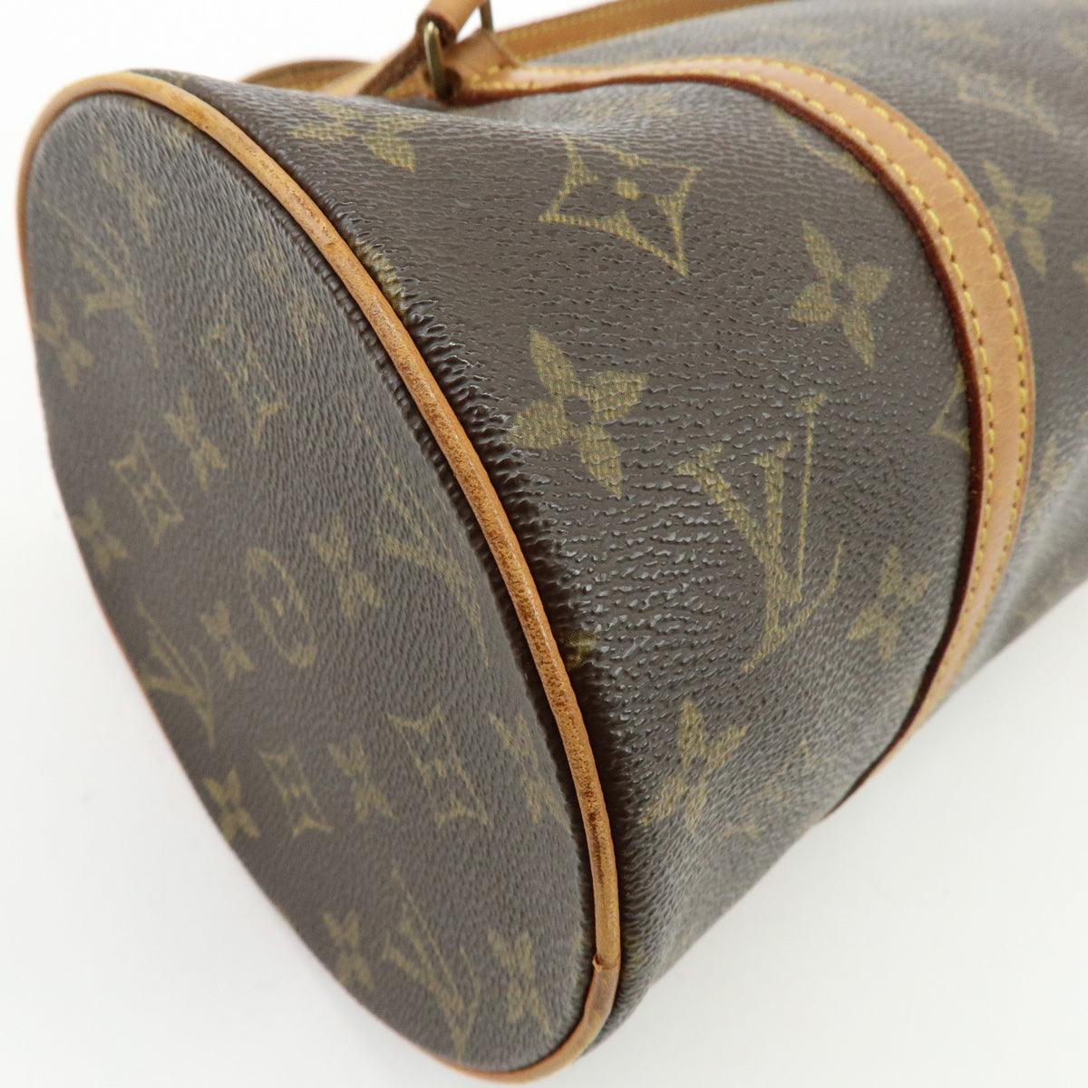 Louis Vuitton Monogram Papillon 30 Hand Bag Brown M51385