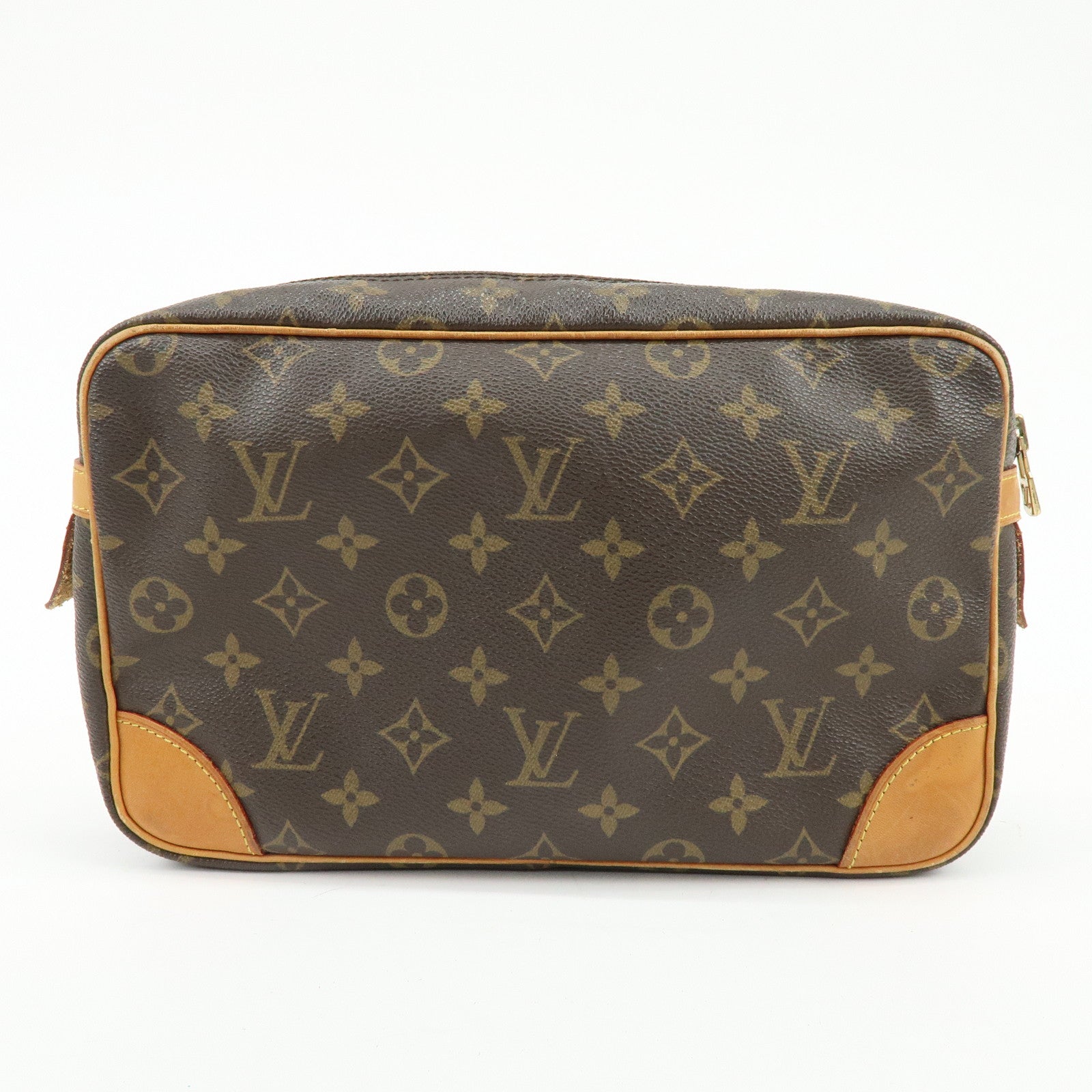 Louis Vuitton Monogram Compiegne 28 Pouch Clutch Bag Brown M51845