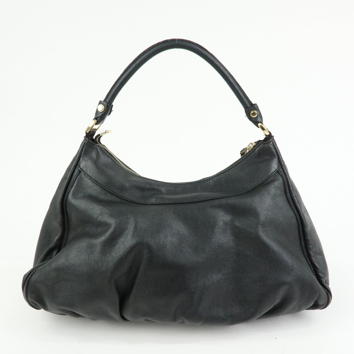 GUCCI Abbey Leather Shoulder Bag Hand Bag Black 189833