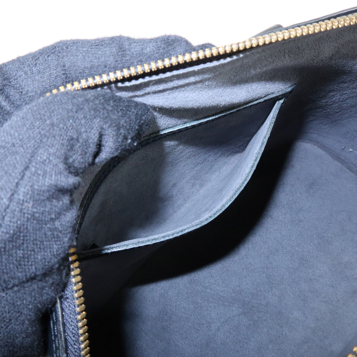 Louis Vuitton Epi Alma Leather Hand Bag Noir Black M52142