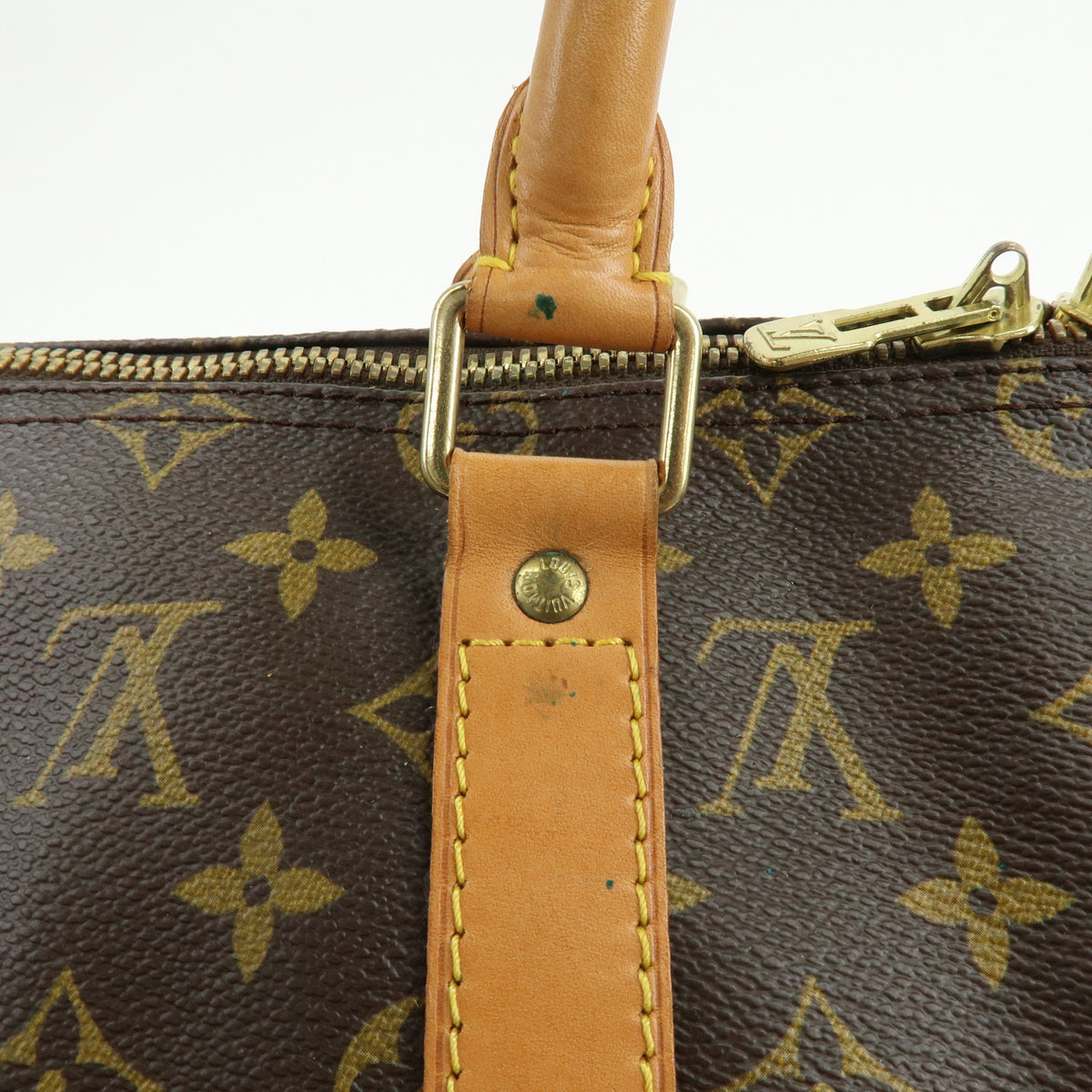 Louis Vuitton Monogram Keep All Bandouliere 50 Boston Bag Brown M41416
