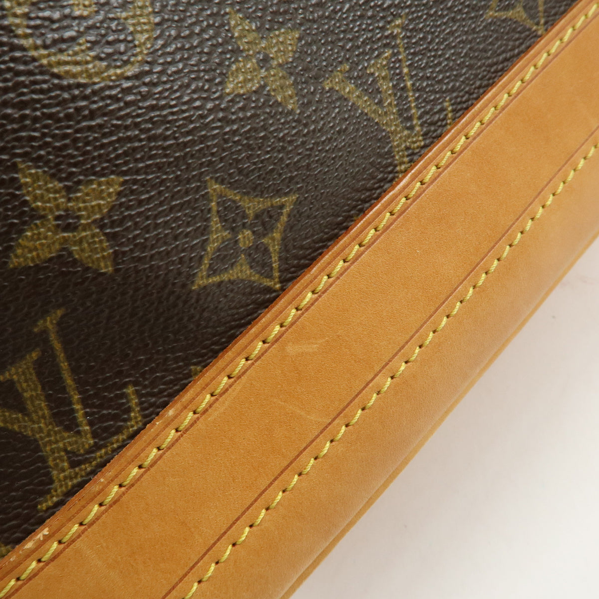 Louis Vuitton Monogram Noe Canvas Leather Shoulder Bag Brown M42224