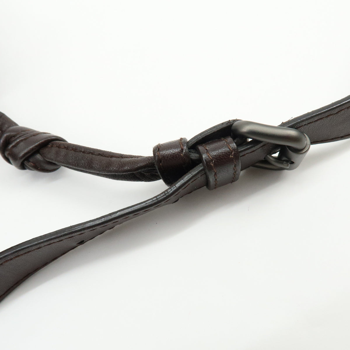 BOTTEGA VENETA Intrecciato Leather Shoulder Crossbody Bag Brown 245343