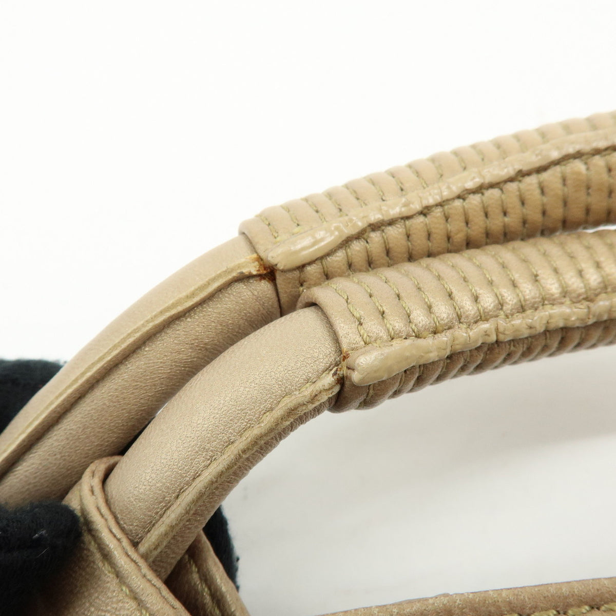 LOEWE Anagram Nappa Aire Leather Hand Bag Tote Bag Gold