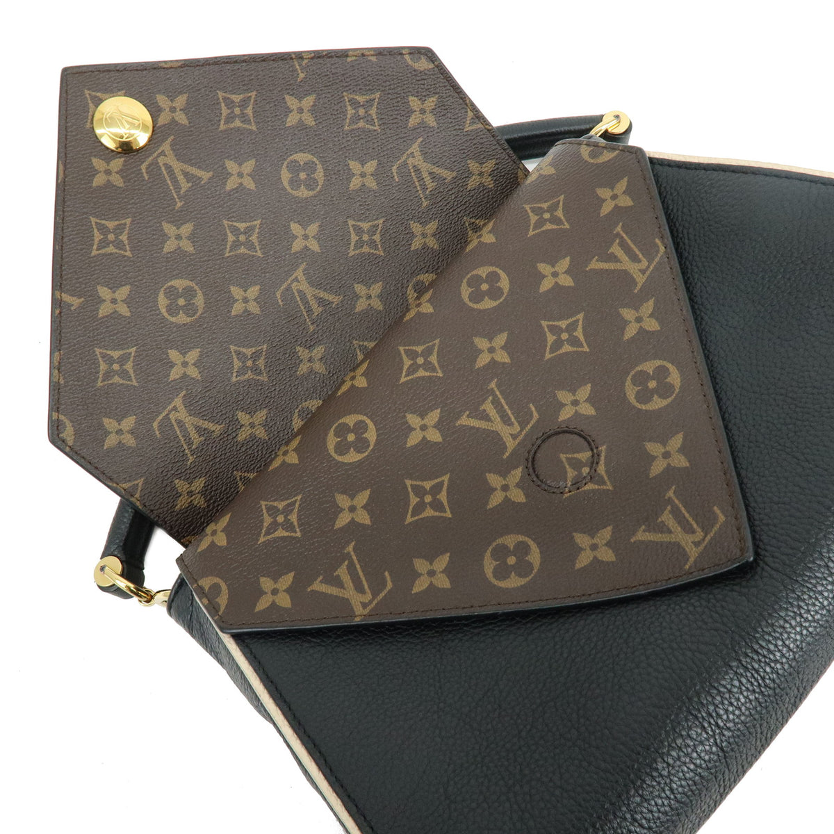 Louis Vuitton Monogram Double V 2Way Bag Shoulder Bag Noir Black M54439