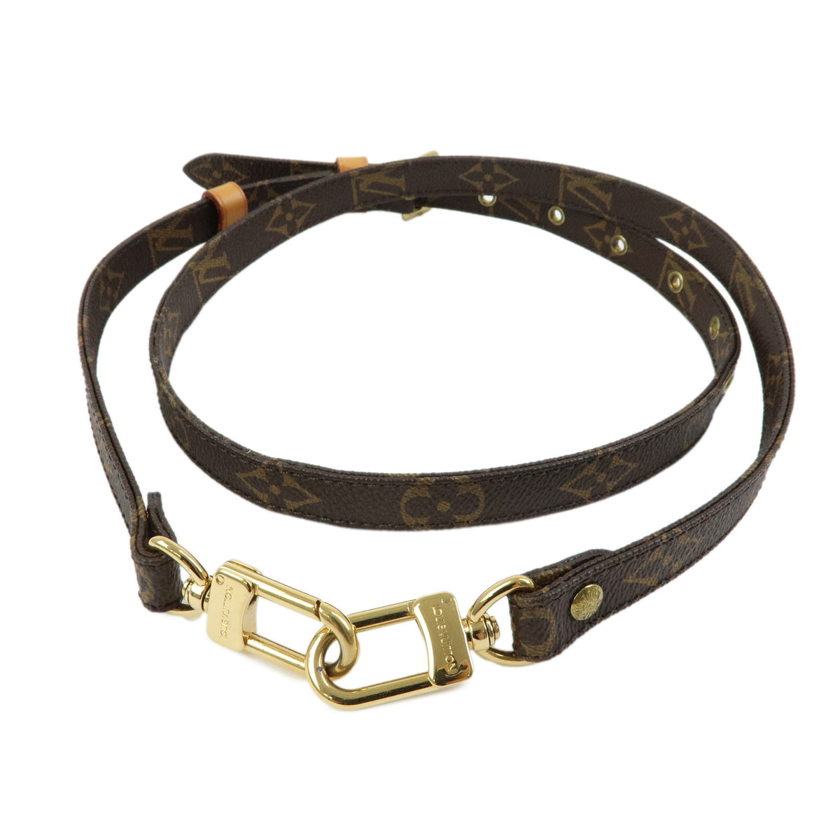 Louis Vuitton Monogram Adjustable Shoulder Strap Brown 120cm J52315