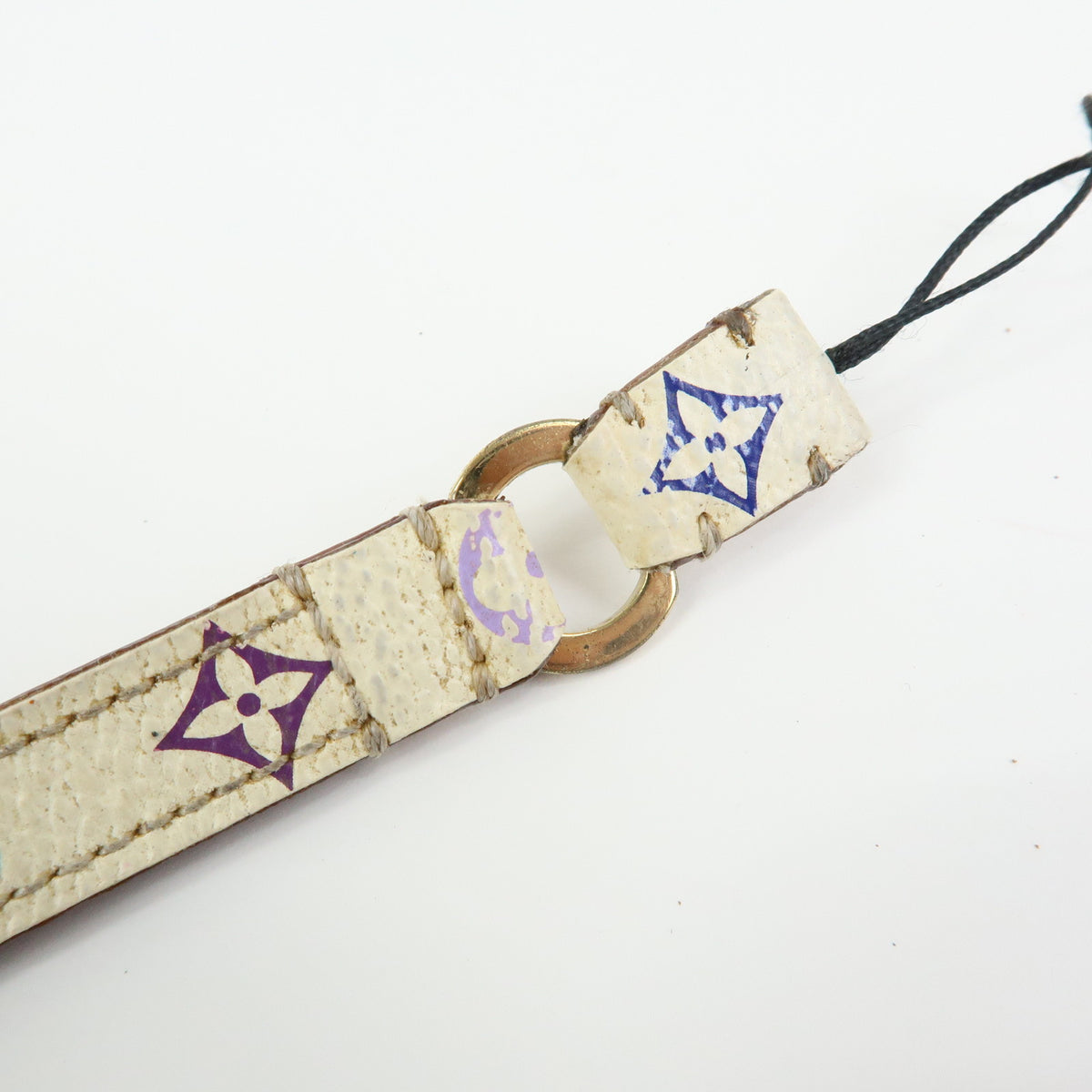 Louis Vuitton Monogram Multicolor Dragonne Telephone Strap Blanc M92597
