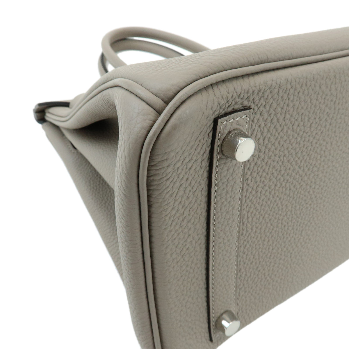 HERMES Birkin 30 Togo Leather Hand Bag A Stamped Gris Asphalte