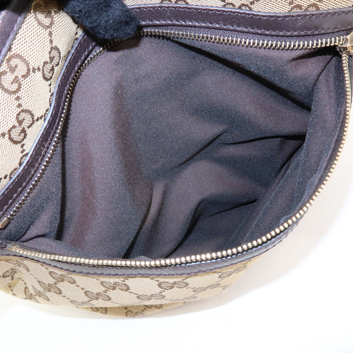 GUCCI Canvas Leather Shoulder Bag Crossbody Bag Beige Brown 388930
